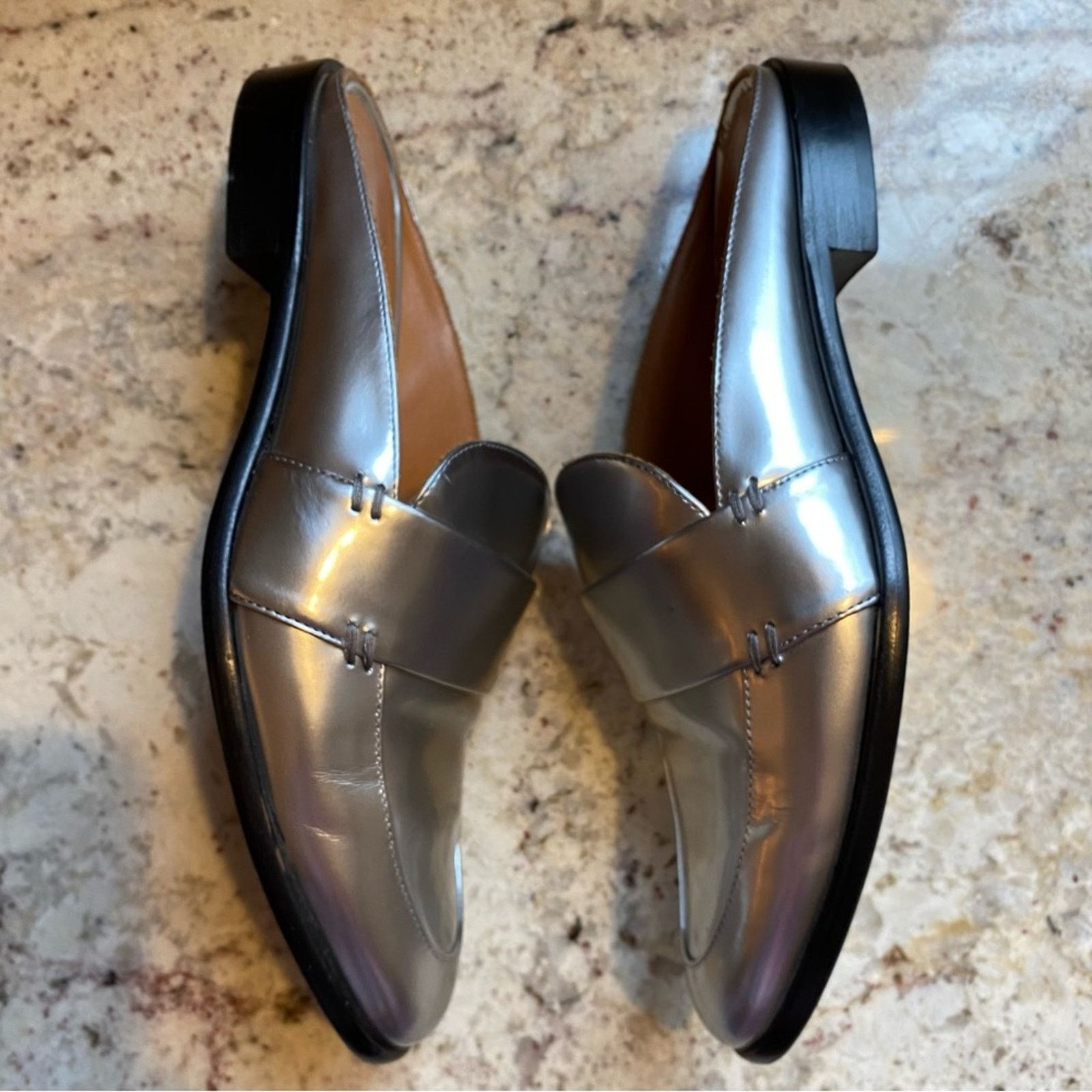 M.Gemi M. Gemi $278 The Pisa Silver Loafer Mule Size 35.5 US 5 Size US 5 / IT 35 - 3 Thumbnail