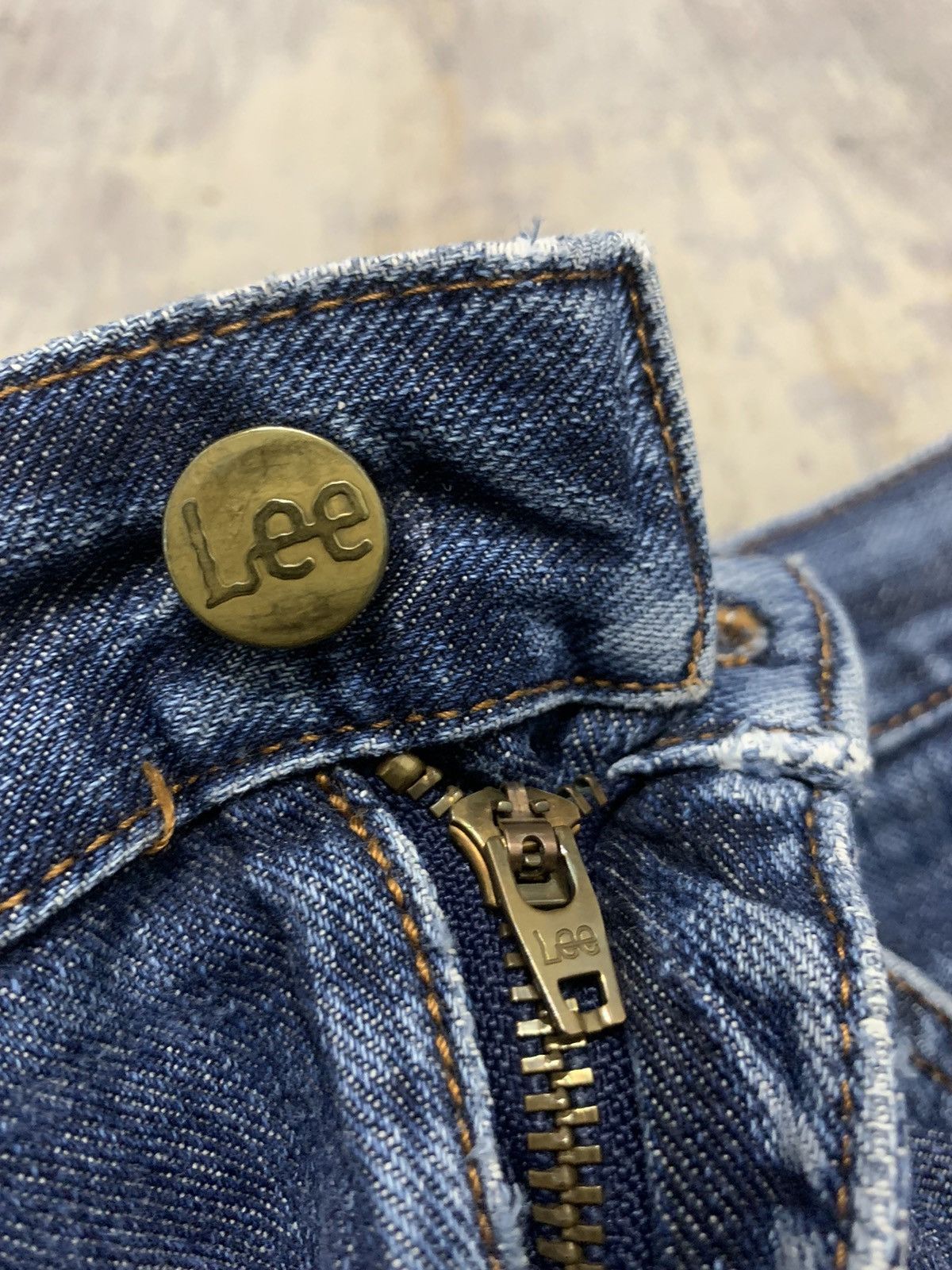 Japanese Brand Vintage Lee M.R. Indigo Blue Straight Fit Denim Pants Size US 31 - 8 Thumbnail
