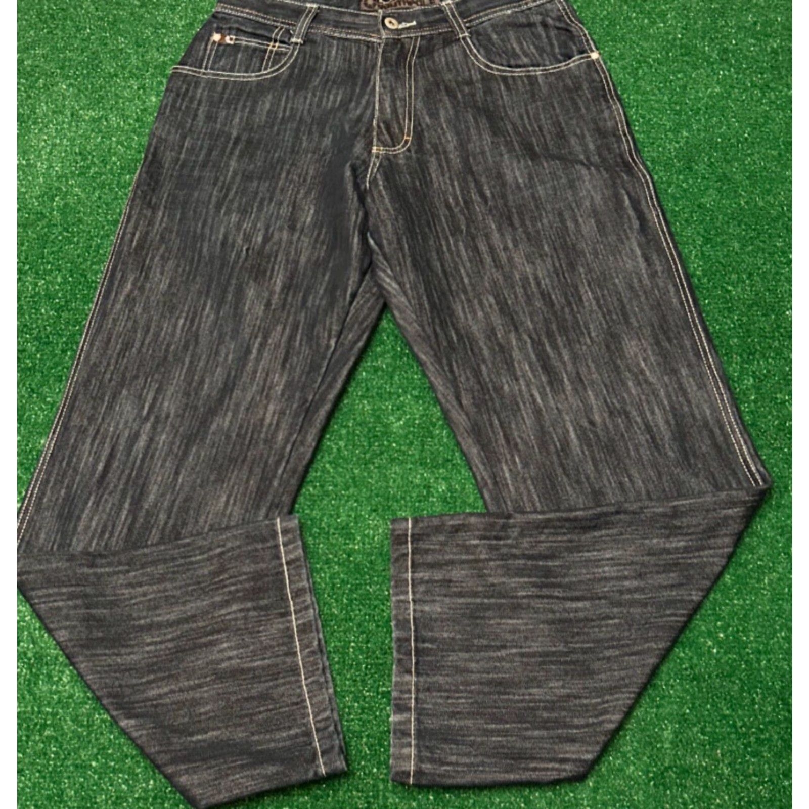 Southpole VINTAGE Southpole Jeans Baggy Wide-Leg Dark Wash 30x31 Mens Grunge Y2K Skater Hip Hop Punk Vintage VTG Mens Size US 30 / EU 46 - 3 Thumbnail