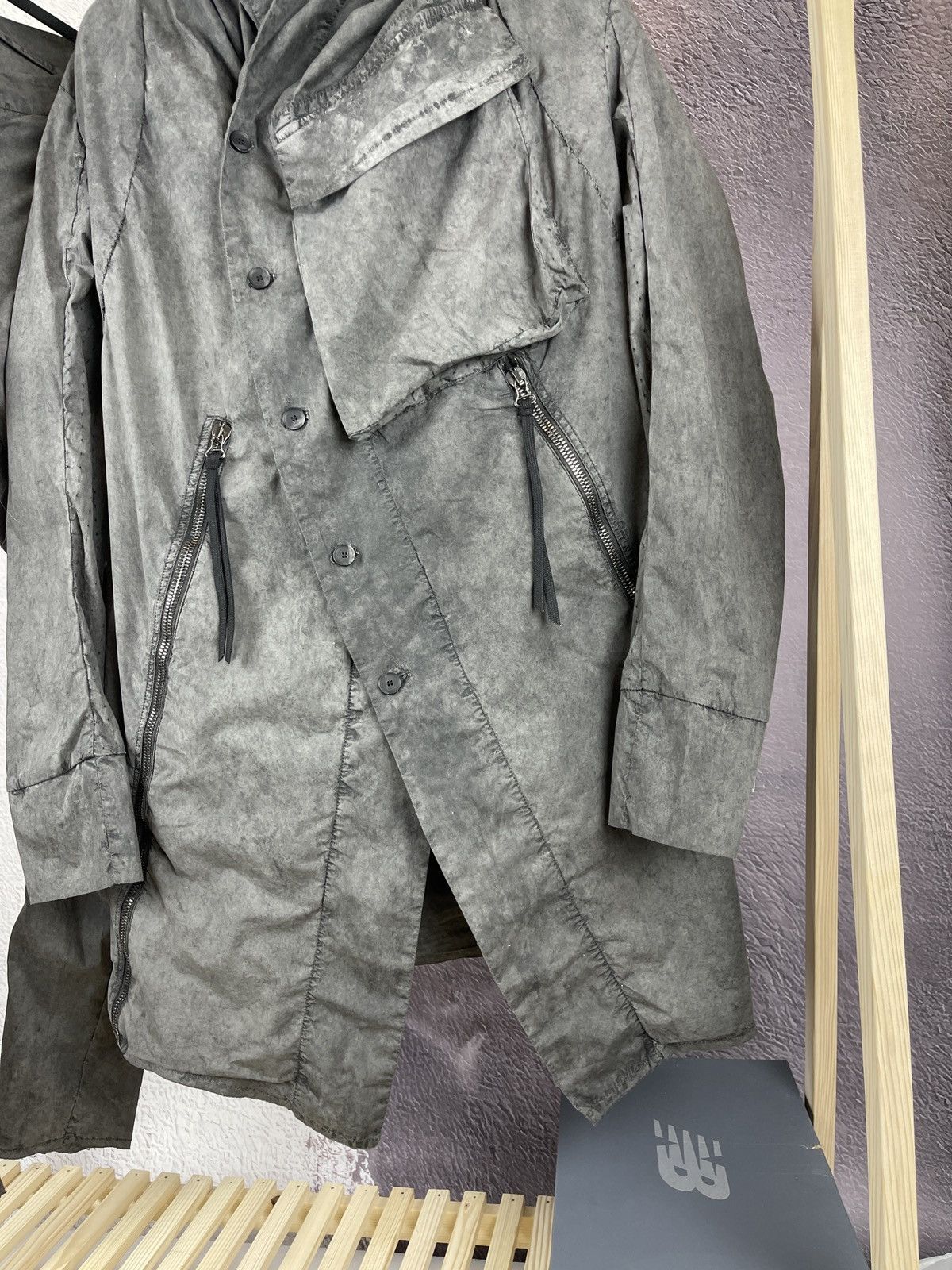 Masnada Masnada ashes grey bandage asymmetric hi-fashion suit Size US M / EU 48-50 / 2 - 6 Thumbnail