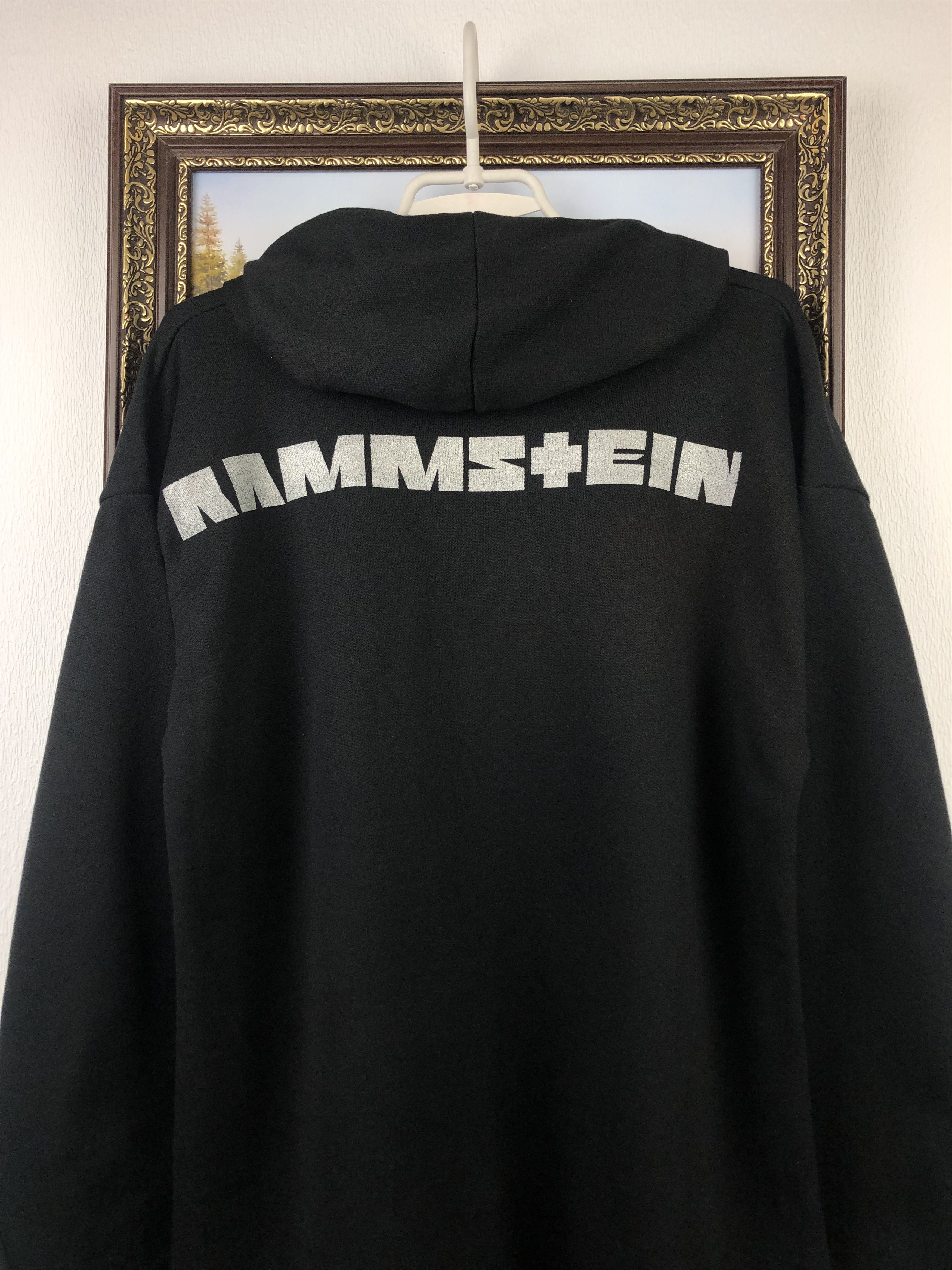 Band Tees × Vintage Vintage Rammstein Hoodie Sweatshirt Over Pring Big Logo Size US L / EU 52-54 / 3 - 9 Thumbnail