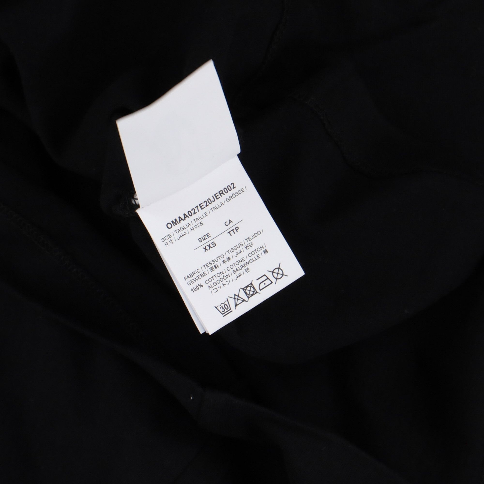 Off-White Black Swimming Man Big Logo T-Shirt Size XXS / US 00 / IT 34 - 5 Thumbnail