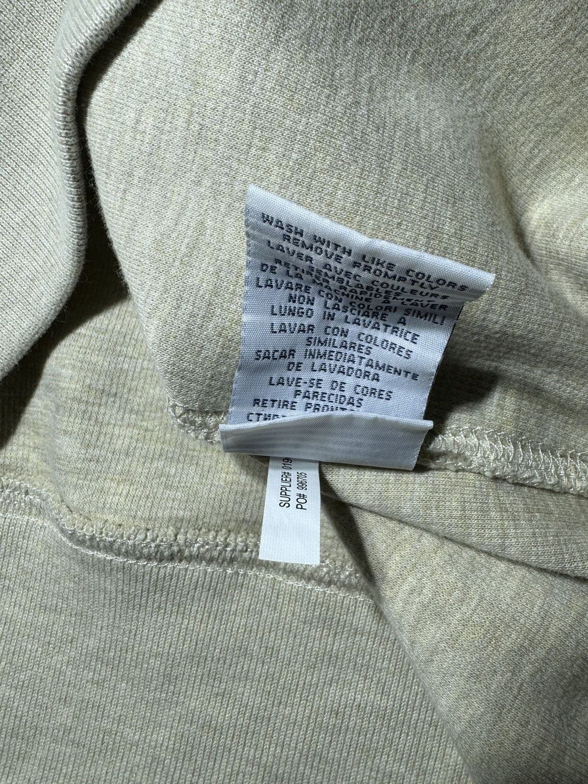 Polo Ralph Lauren × Vintage Polo Ralph Lauren Vintage High Neck Rare Beige Sweatshirt Size US L / EU 52-54 / 3 - 10 Thumbnail