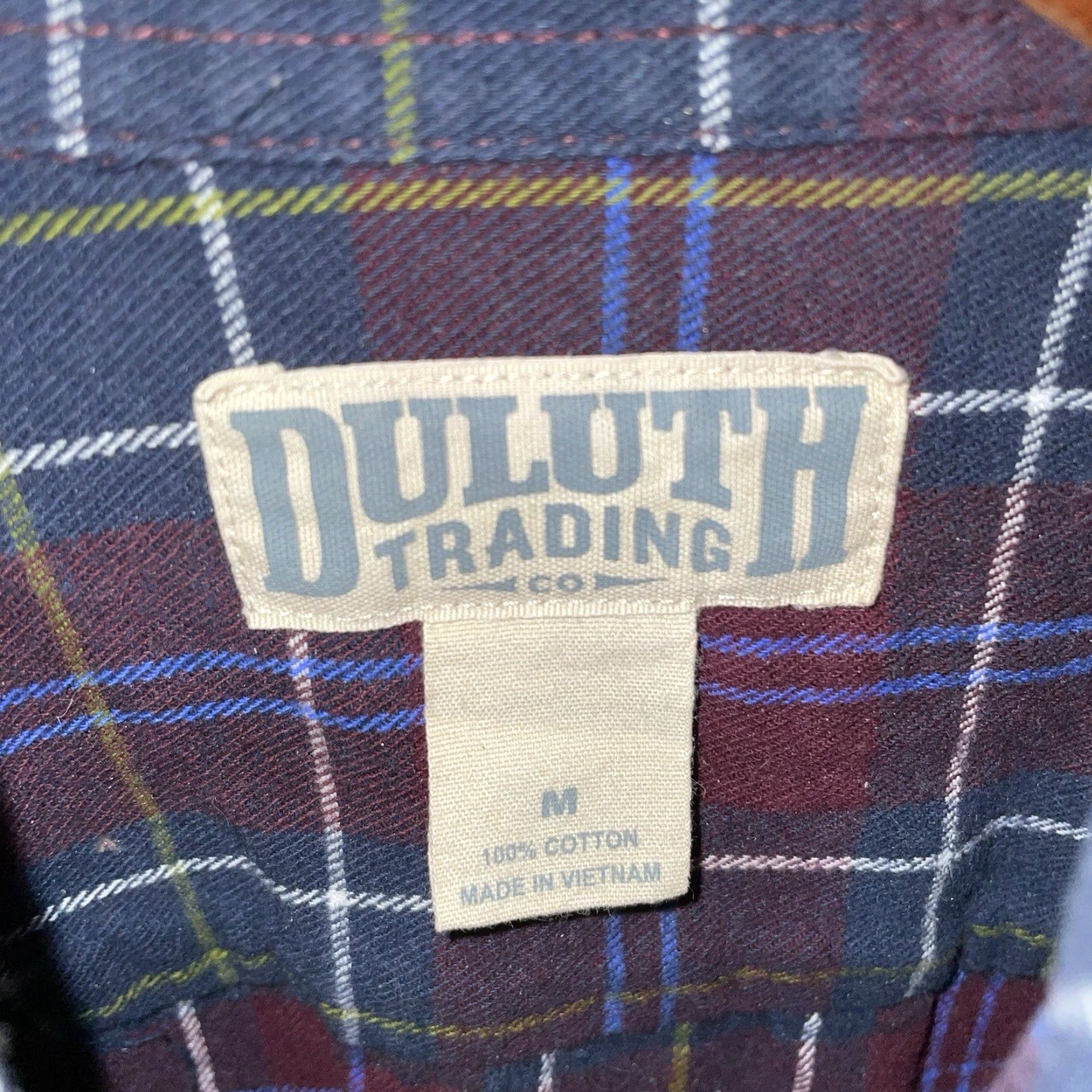 CO Duluth Trading Co Red Plaid Cotton 3/4 Sleeve Button Down Flannel Mens Size M Size US M / EU 48-50 / 2 - 4 Thumbnail