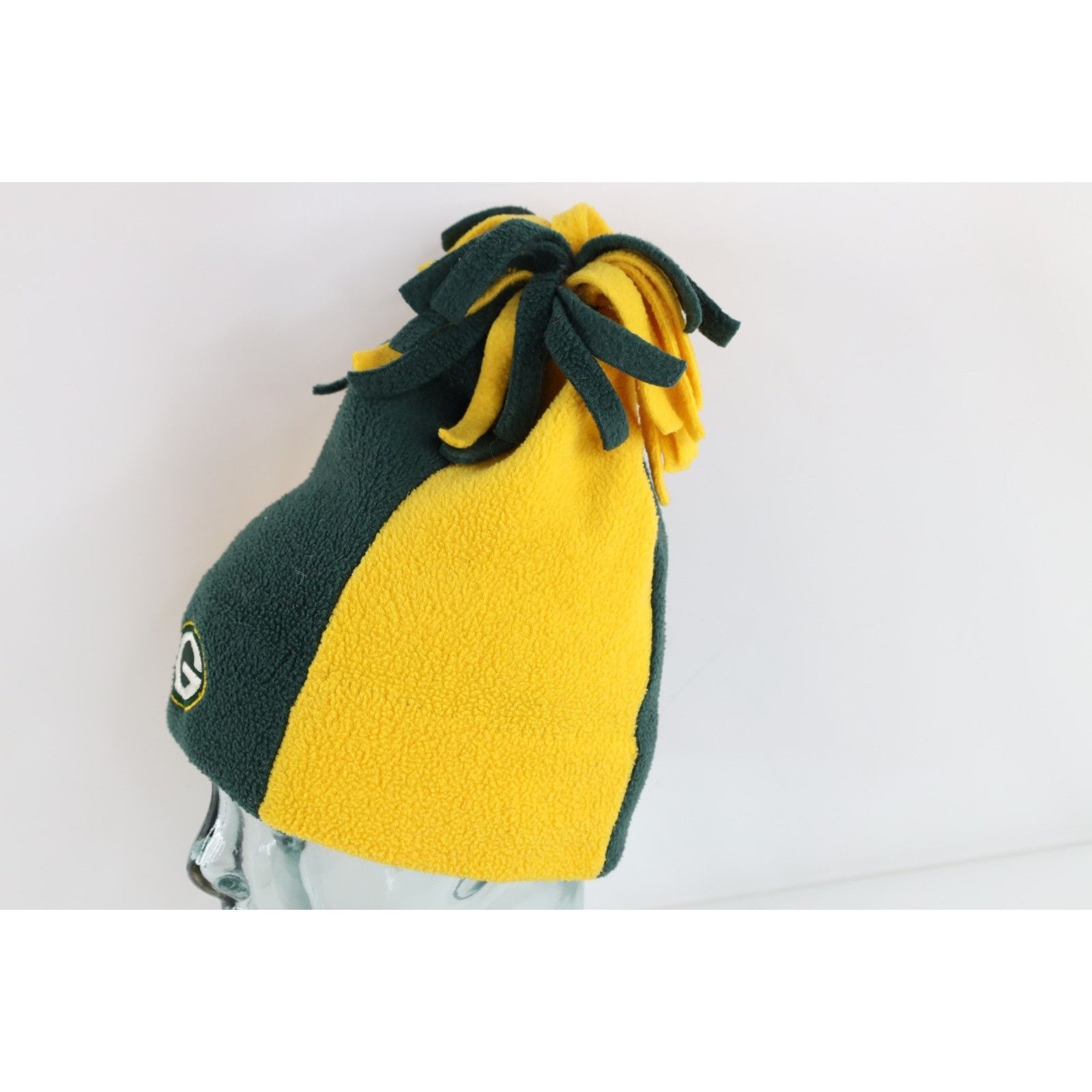 Vintage Vintage 90s Fringed Fleece Green Bay Packers Beanie Foo Size ONE SIZE - 3 Thumbnail