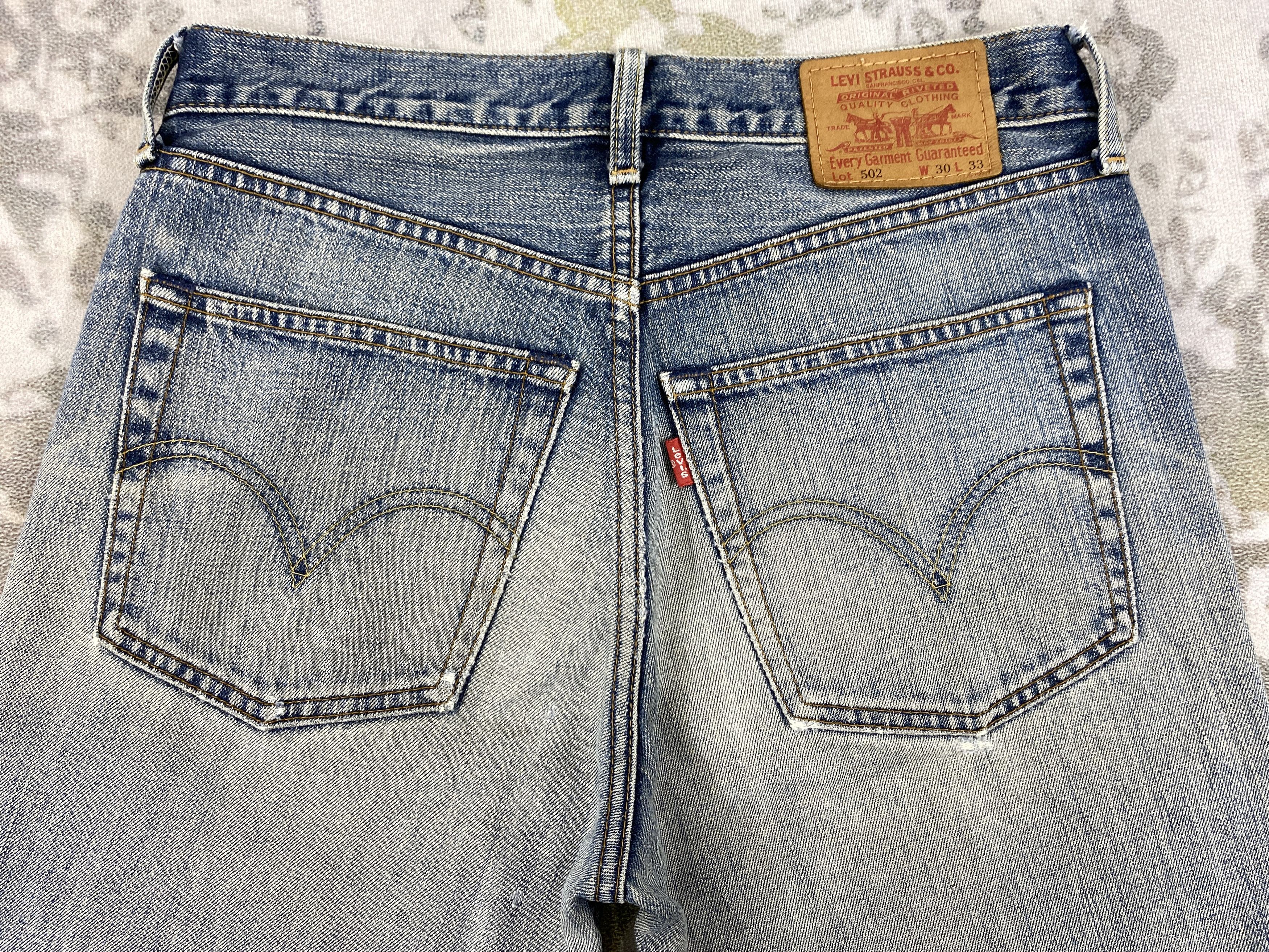 Levi's Light Wash Vintage Levi's 502 Jeans 30x29 Denim -SJ148 Size US 30 / EU 46 - 4 Thumbnail