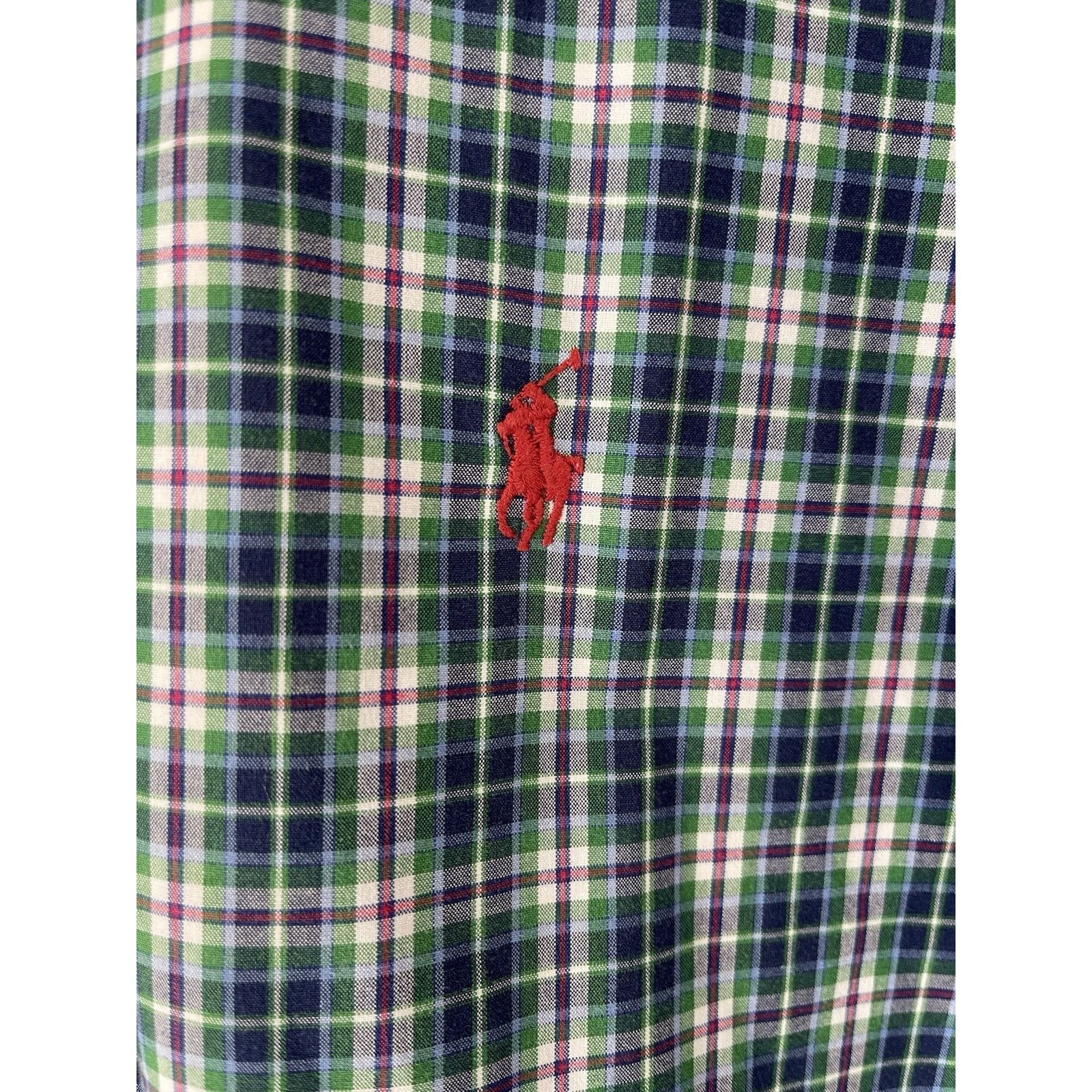 Ralph Lauren Ralph Lauren Classic 100% Cotton XL Plaid Button-Down Green Size US XL / EU 56 / 4 - 6 Thumbnail