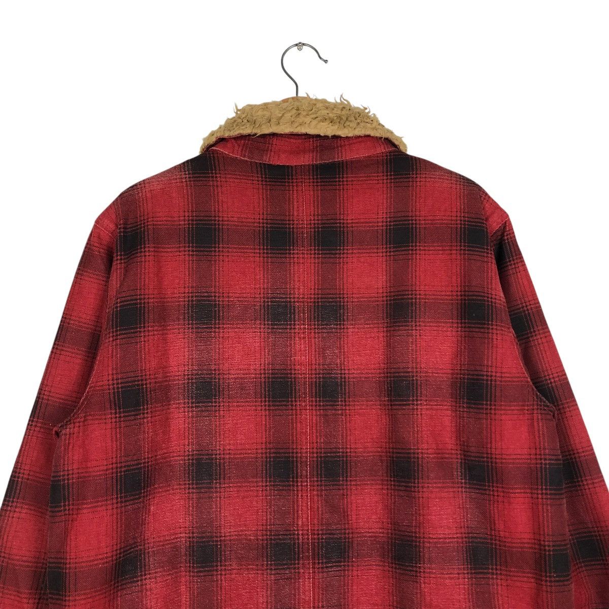 Hysteric Glamour 🔥VTG BIKER JACKET RANCH WEAR MARLONO FUR BLANKET TARTAN Size US L / EU 52-54 / 3 - 11 Thumbnail