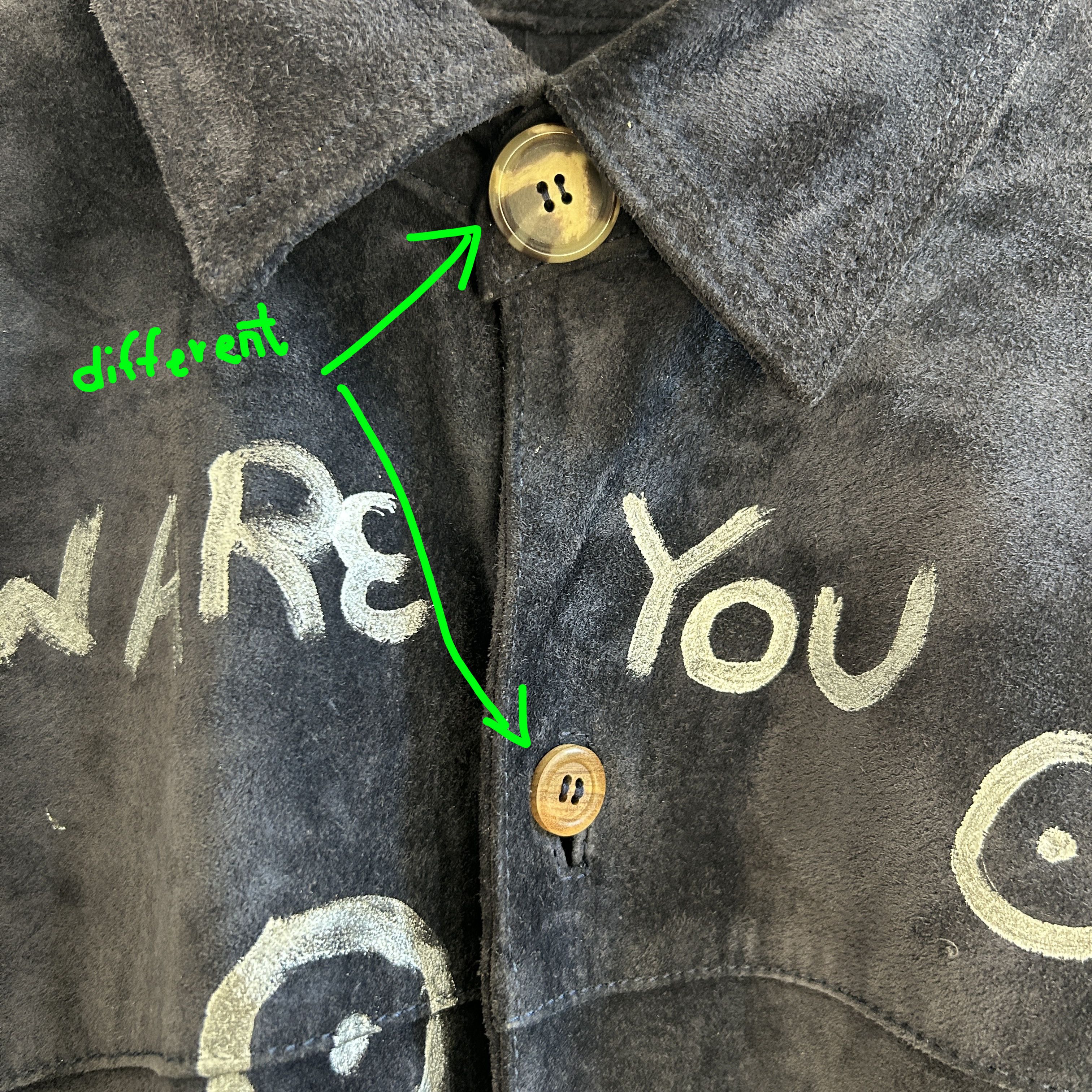 Custommade Vintage Custom Alien Navy Suede Jacket Coat Size M / US 6-8 / IT 42-44 - 15 Thumbnail