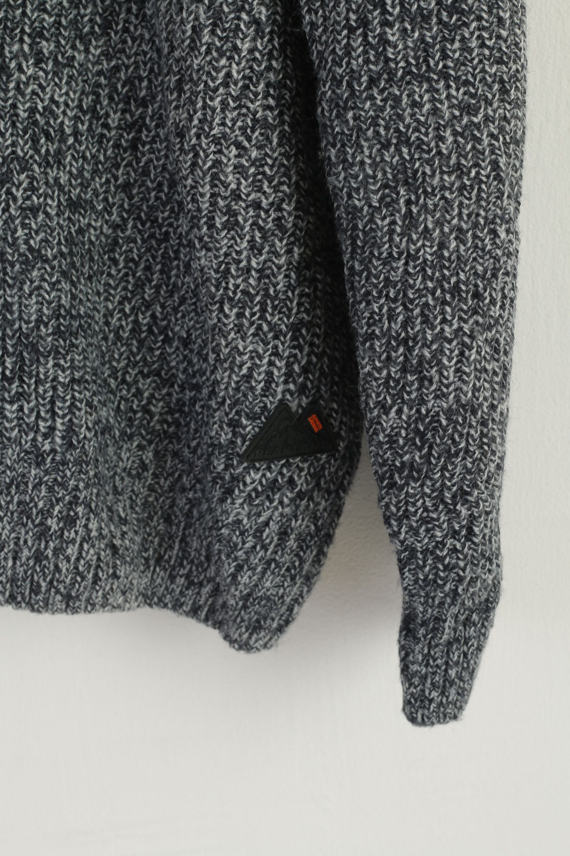 C&A C&A Men XL Jumper Navy Cotton Zip Neck 9696 Size US XL / EU 56 / 4 - 3 Thumbnail
