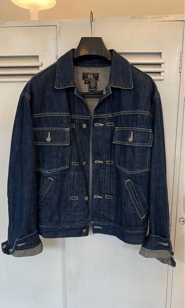 RRL Ralph Lauren Rrl denim Trucker dead stock vintage design Size US M / EU 48-50 / 2 - 1 Thumbnail