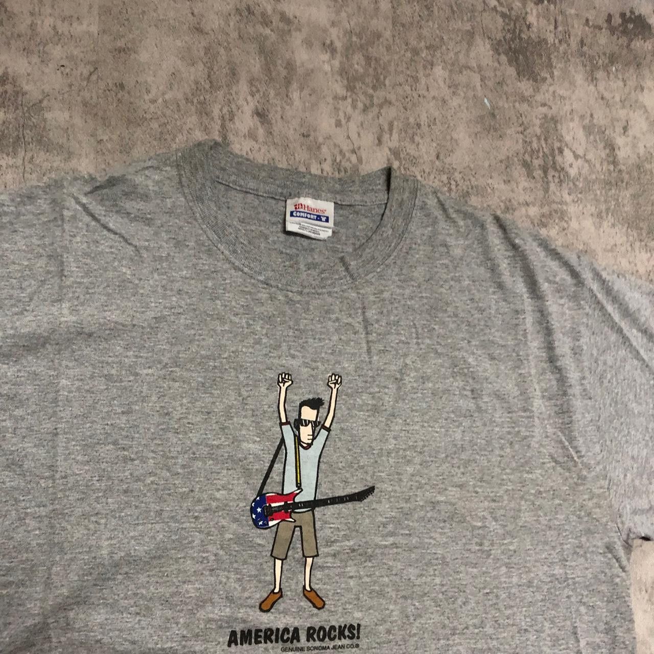 Other Grey vintage 90s America Rocks tee Size US L / EU 52-54 / 3 - 2 Thumbnail