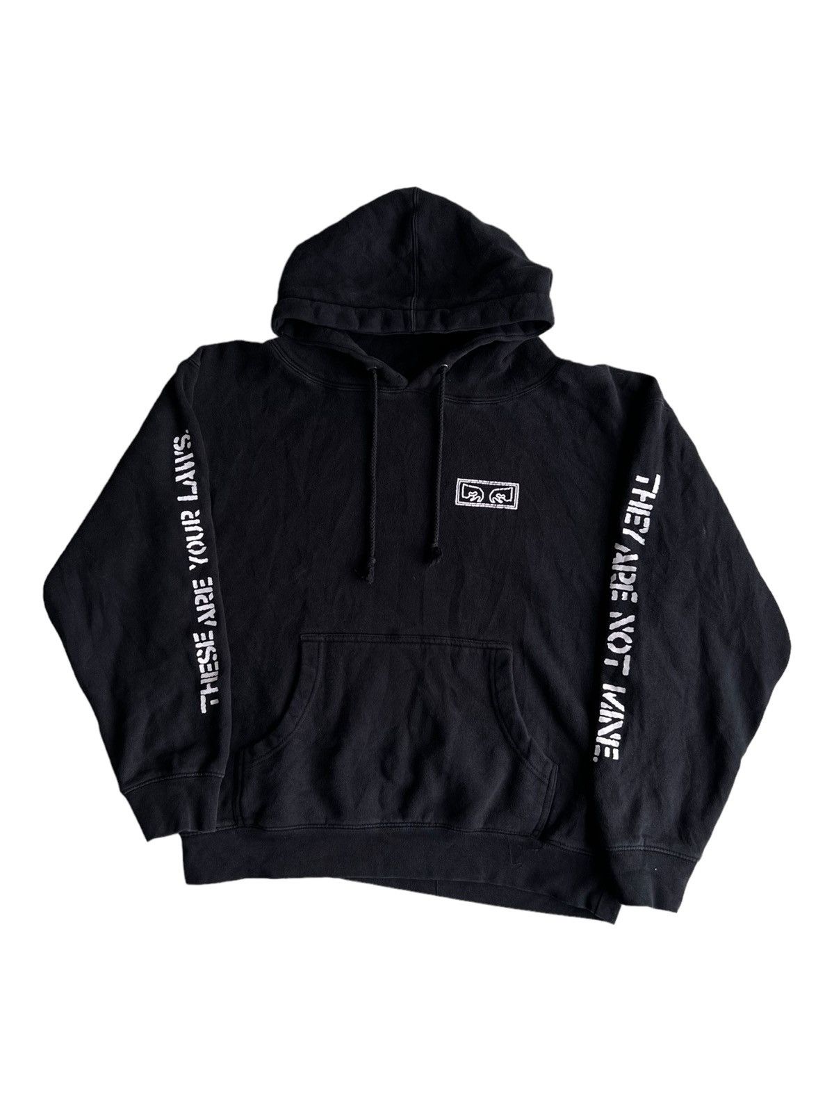 Hook-Ups × Obey × Vintage Vintage Obey Propaganda "YOUR LAW" Baggy Skater Hoodie Size US S / EU 44-46 / 1 - 3 Thumbnail