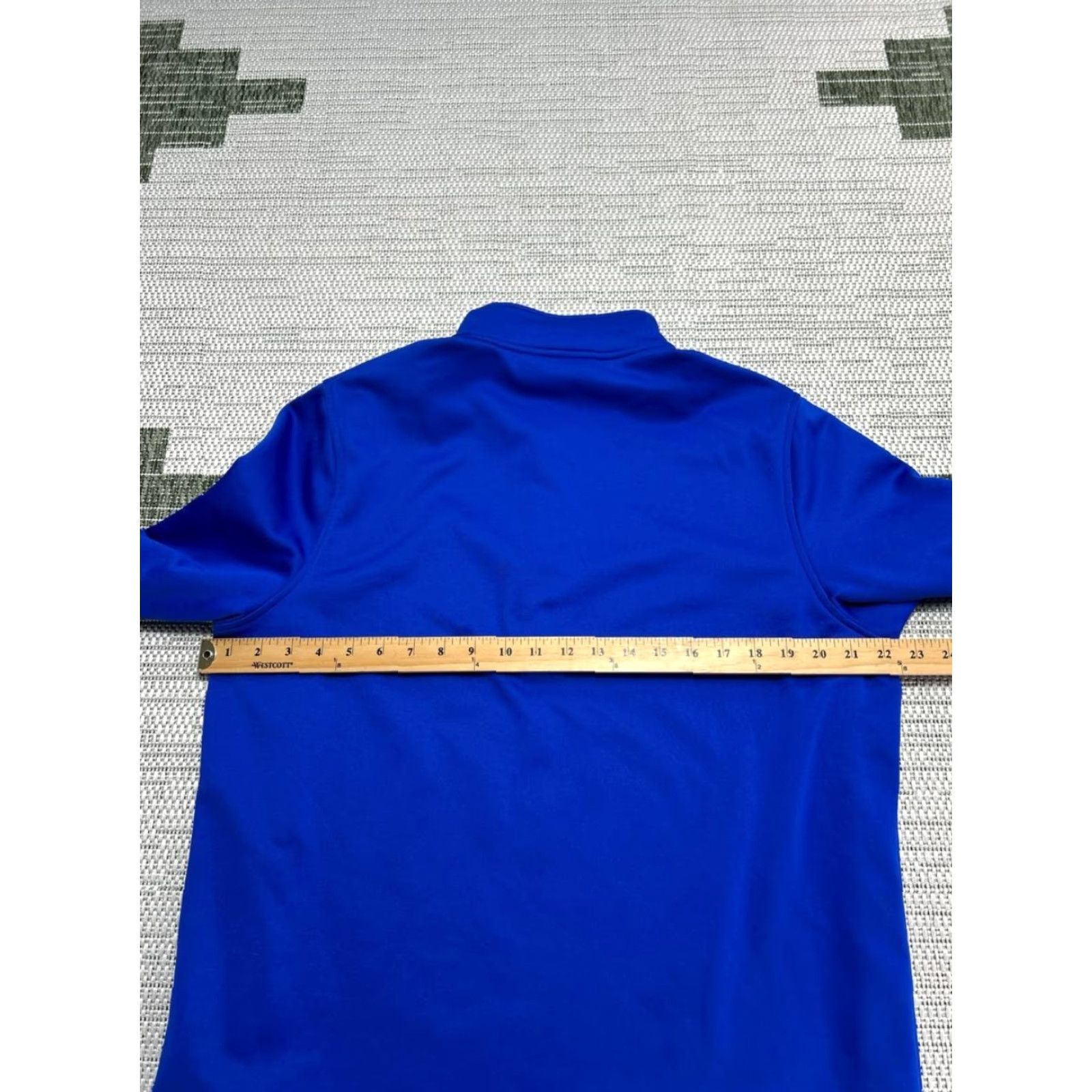 Under Armour Under Armour Sweatshirt Mens Large Blue Fleece Coldgear Loose Fit Quarter Zip Size US L / EU 52-54 / 3 - 7 Thumbnail