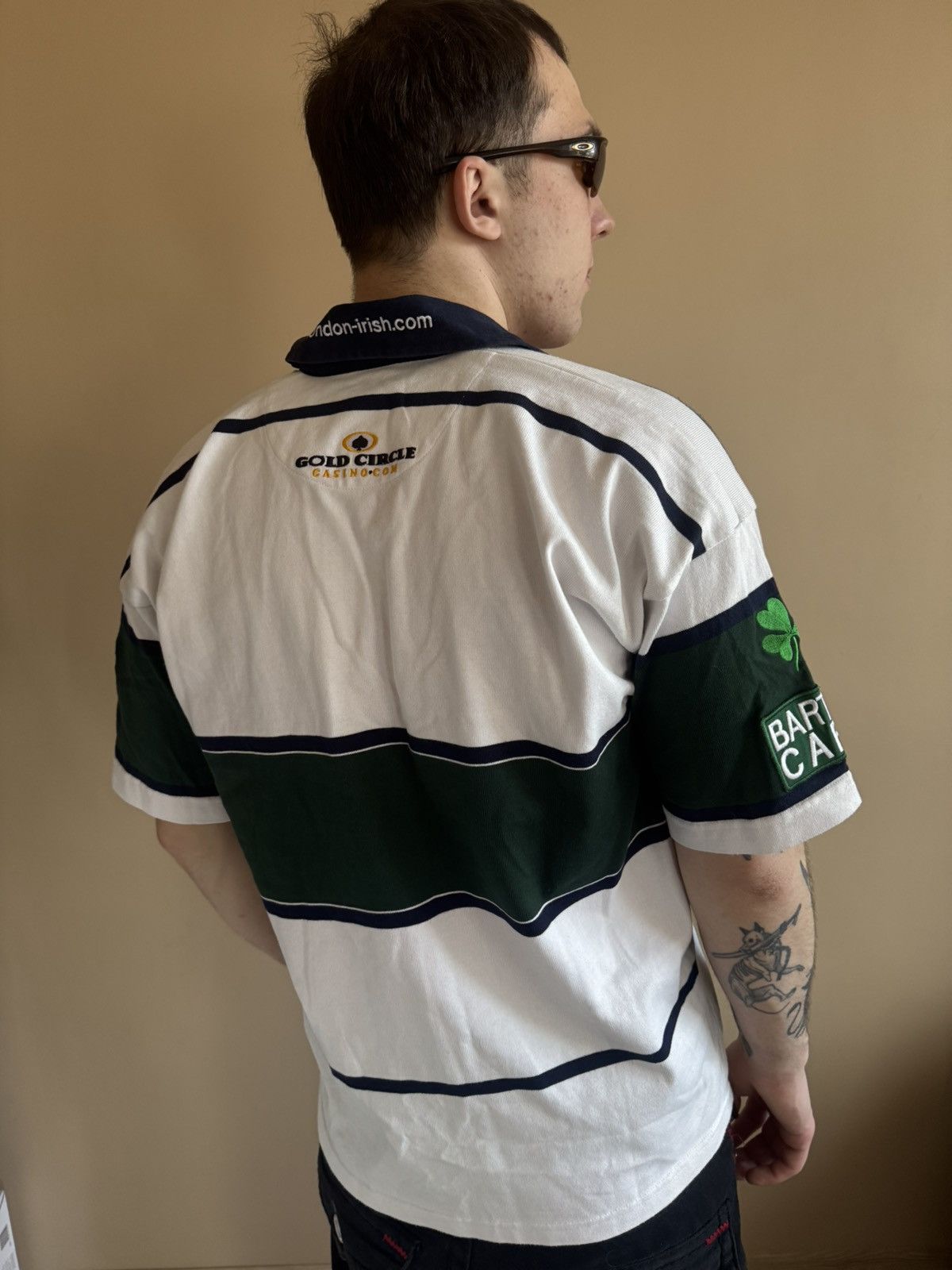 Canterbury of New Zealand 2004 2005 London Irish Rugby Away Shirt Size US M / EU 48-50 / 2 - 2 Thumbnail