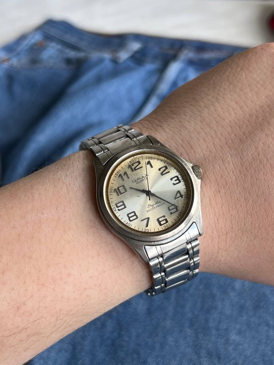 Japanese Brand × Vintage Omax vintage Chunky watch futuristic bracelet Watches Japan Size ONE SIZE - 6 Thumbnail