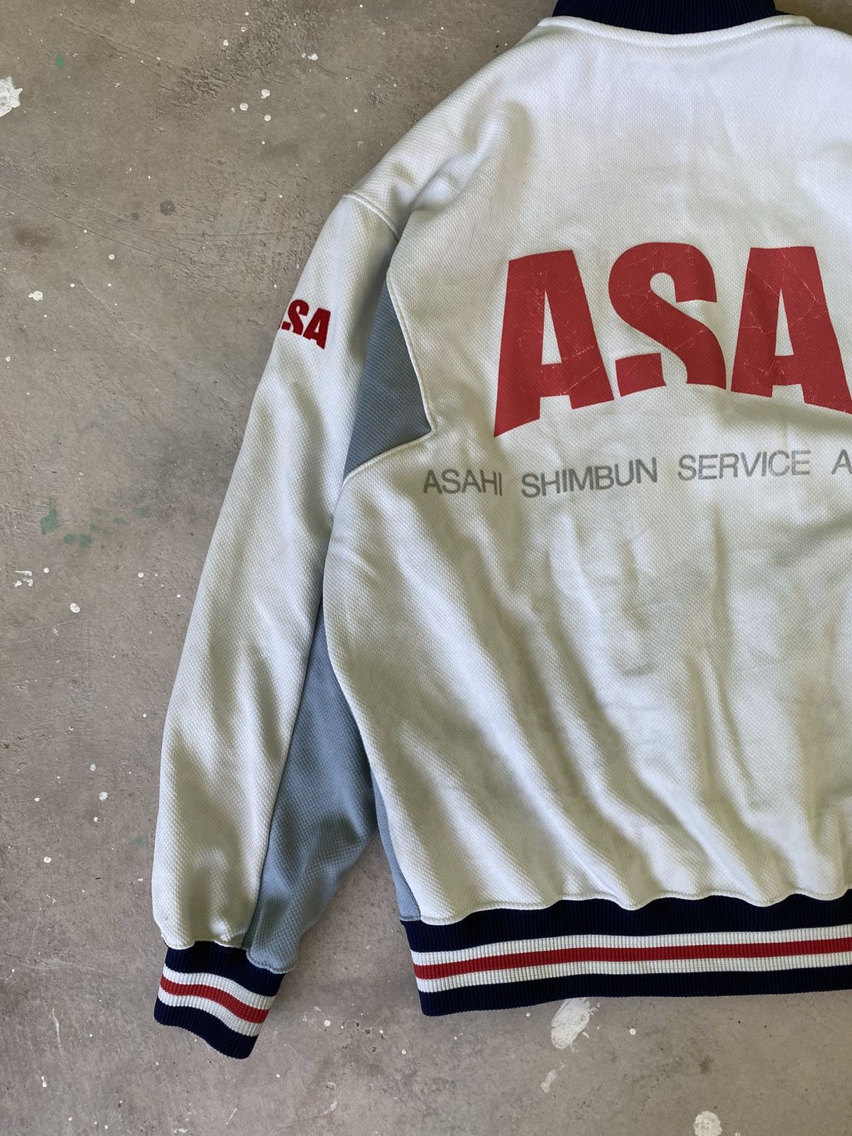 Vintage Vintage ASA Asahi Shimbun Track Jacket Japan Size US M / EU 48-50 / 2 - 14 Thumbnail