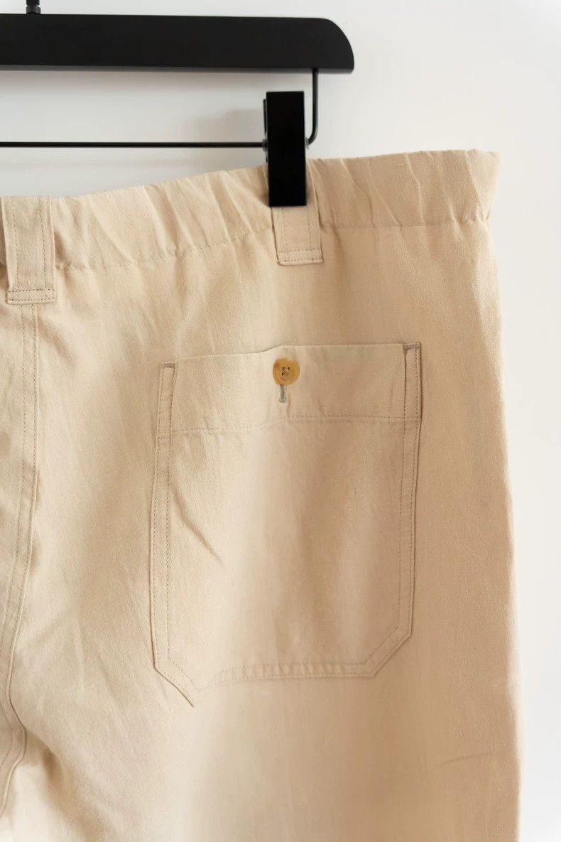 Yohji Yamamoto Yohji Yamamoto Yohji Yamamoto Loose Linen Trousers Size M Size US 44 / EU 60 - 4 Thumbnail