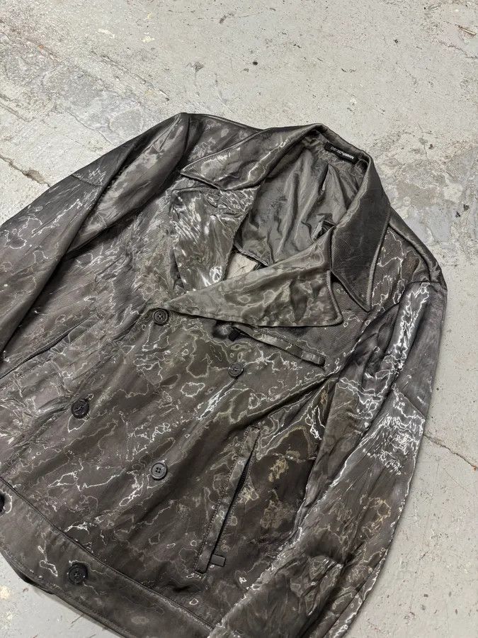 Designer × Emporio Armani × Vintage AW2019 Emporio Armani Metallic Black Buttoned Jacket Size US M / EU 48-50 / 2 - 8 Thumbnail