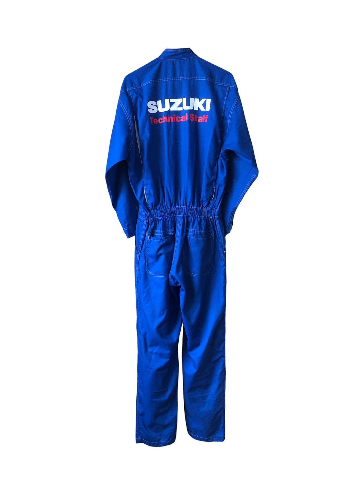 image of Moto x Racing Vintage Suzuki Racing Technical Team Coverall/jumpsuit in Blue, Men's (Size XL)