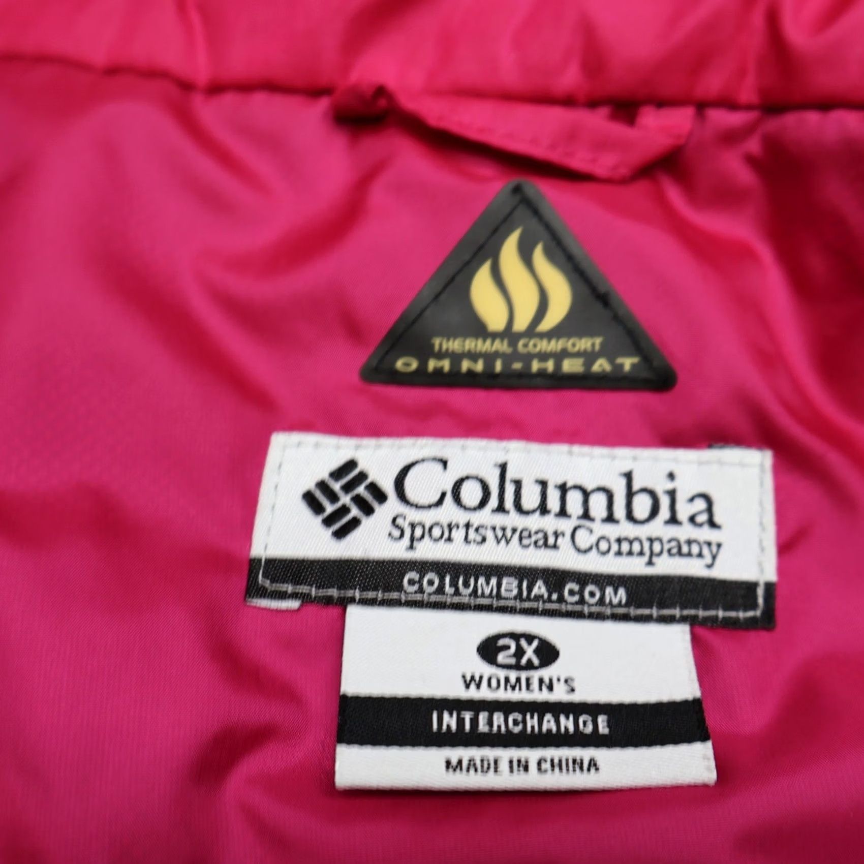 Vintage Columbia Jacket Women 2X Pink Puffer Omni-Heat Full Zip Outdoor Winter Size XXL / US 16-18 / IT 52-54 - 7 Thumbnail