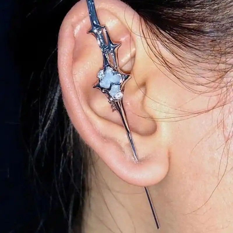 Jewelry Geometric Four-Pointed Star Earring Size ONE SIZE - 1 Thumbnail