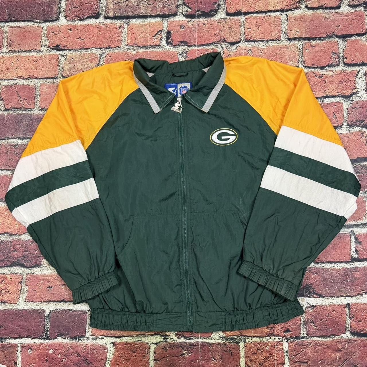 Starter Vintage Starter Green Bay Packers Zip Up Windbreaker Jacket Size US XL / EU 56 / 4 - 1 Thumbnail