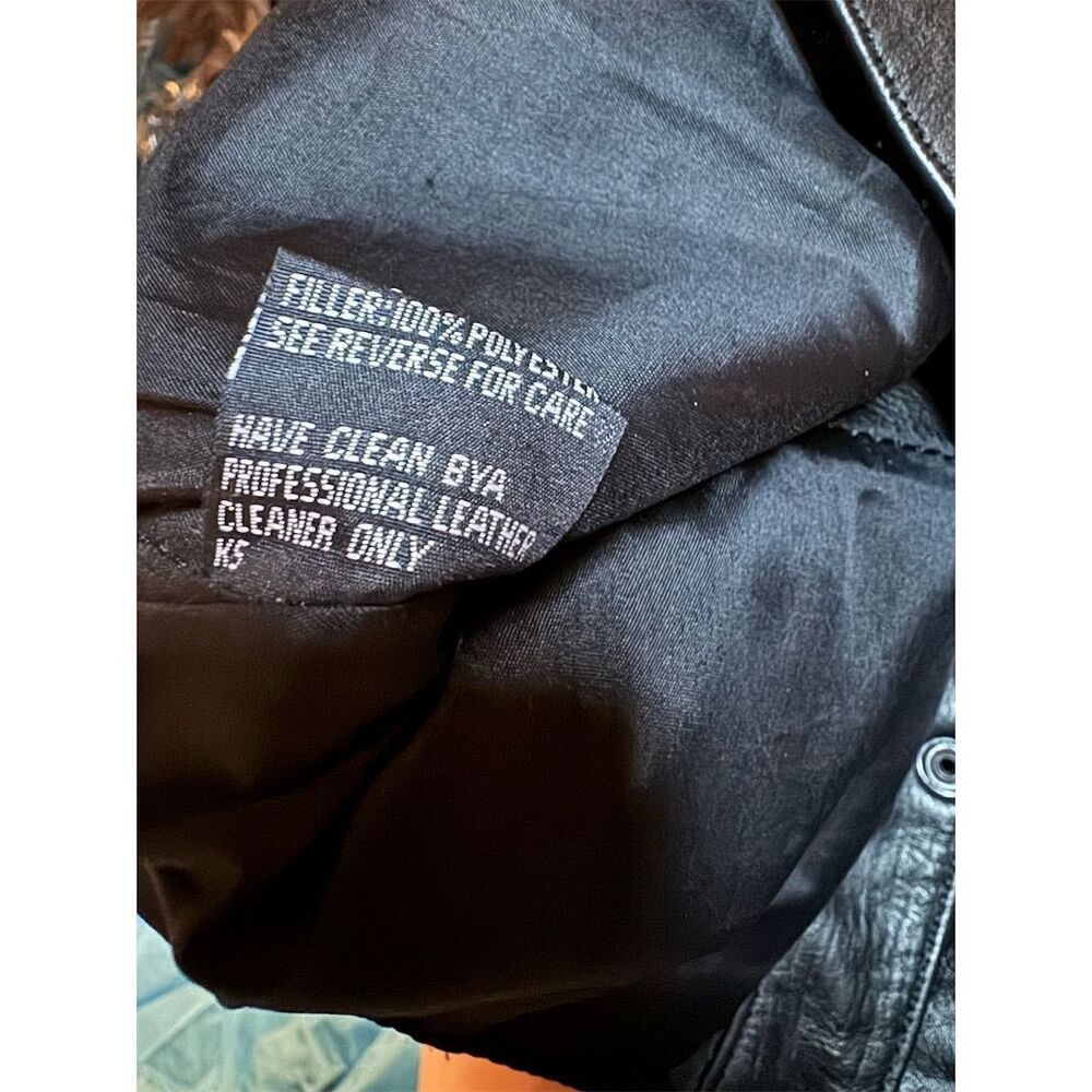 Vintage Vintage UNIK Y2K Black Leather Biker Vest L with Vintage Pi Size L / US 10 / IT 46 - 9 Thumbnail