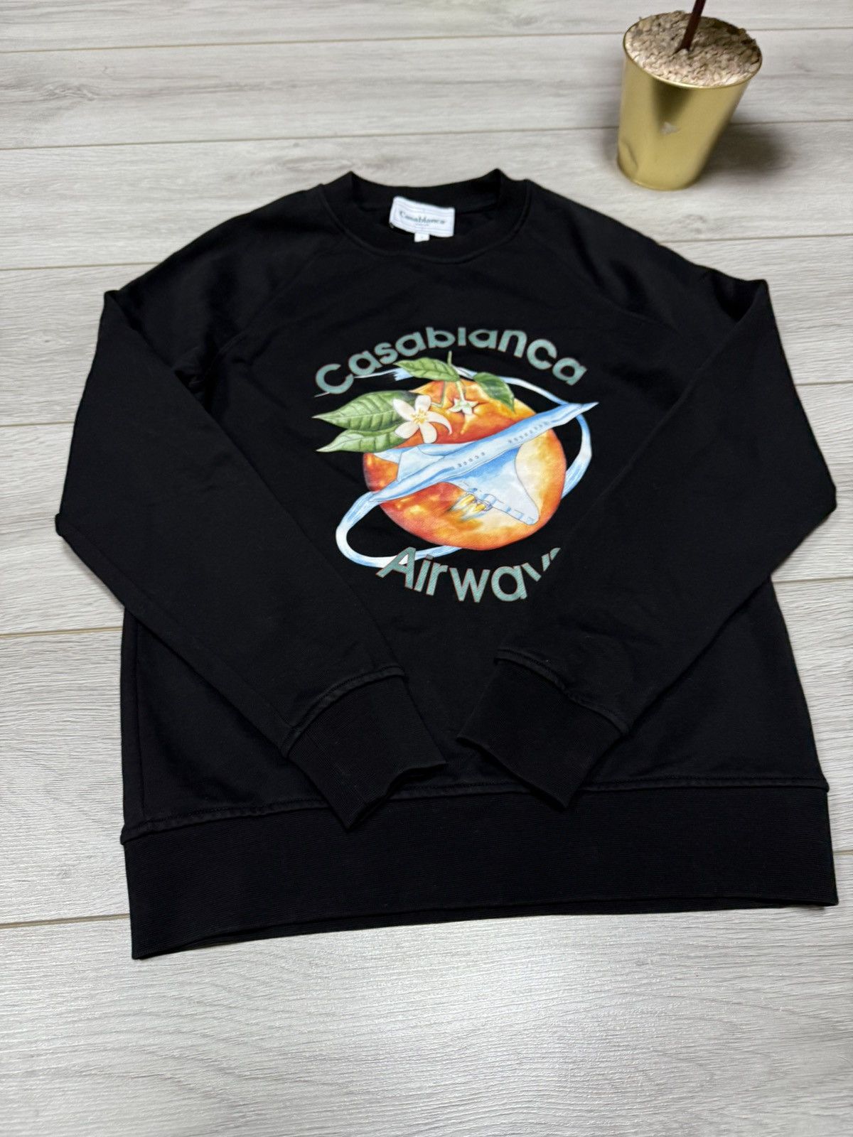 Casablanca Casablanca Airways Tennis Club Sweatshirt Size S orange Size US S / EU 44-46 / 1 - 5 Thumbnail