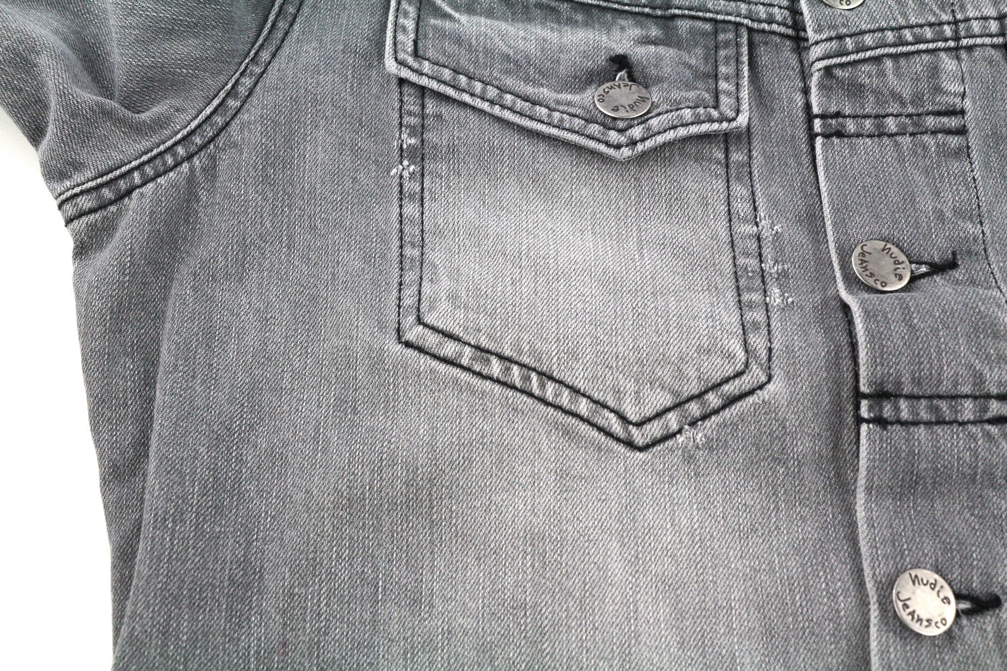 Nudie Jeans CONNY S Sunbleached Black Grey Jacket 81619 Size US S / EU 44-46 / 1 - 9 Thumbnail