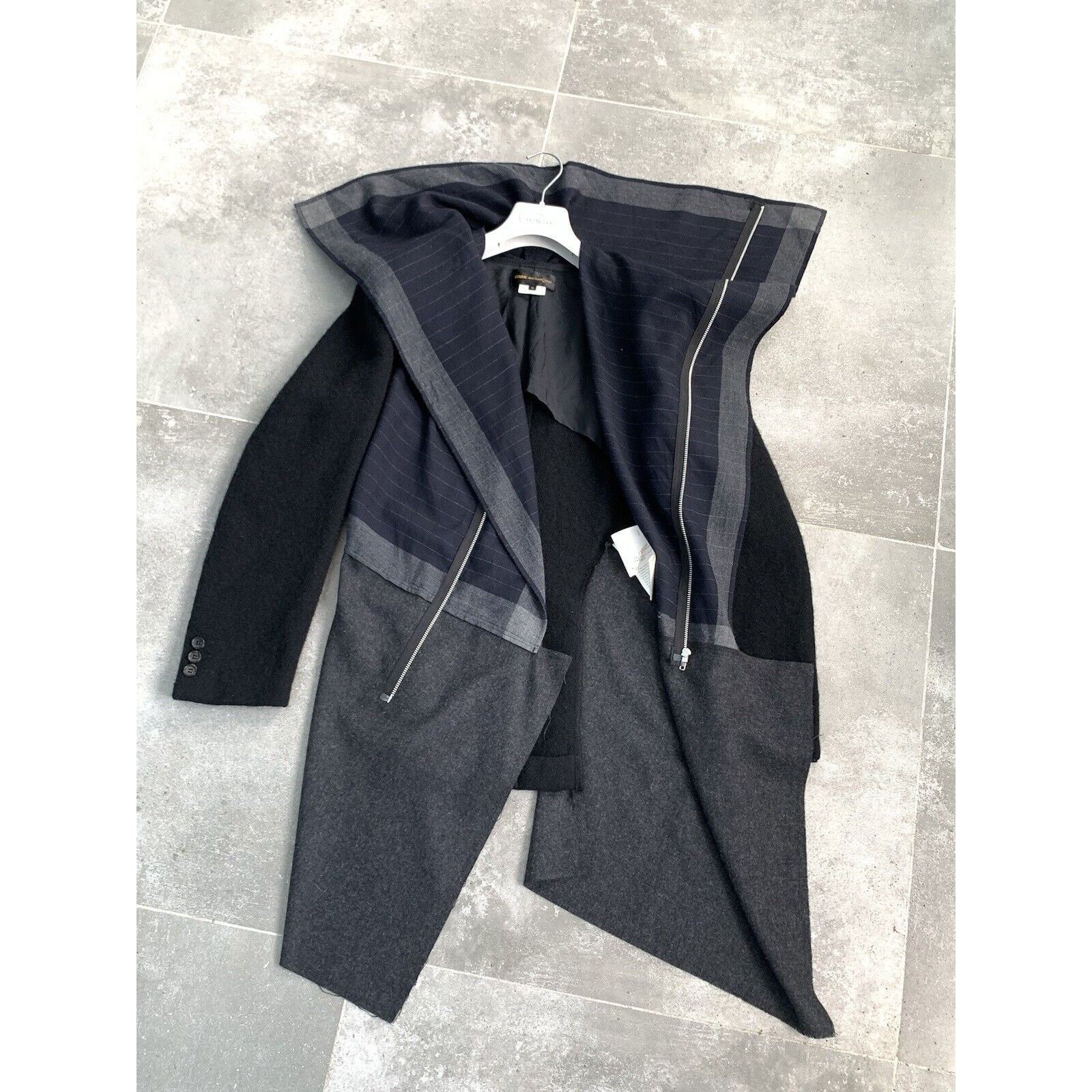 Comme des Garcons × Japanese Brand Women's COMME des GARCONS Wool Trench Coat Jacket M UK 10-12 Size M / US 6-8 / IT 42-44 - 11 Thumbnail