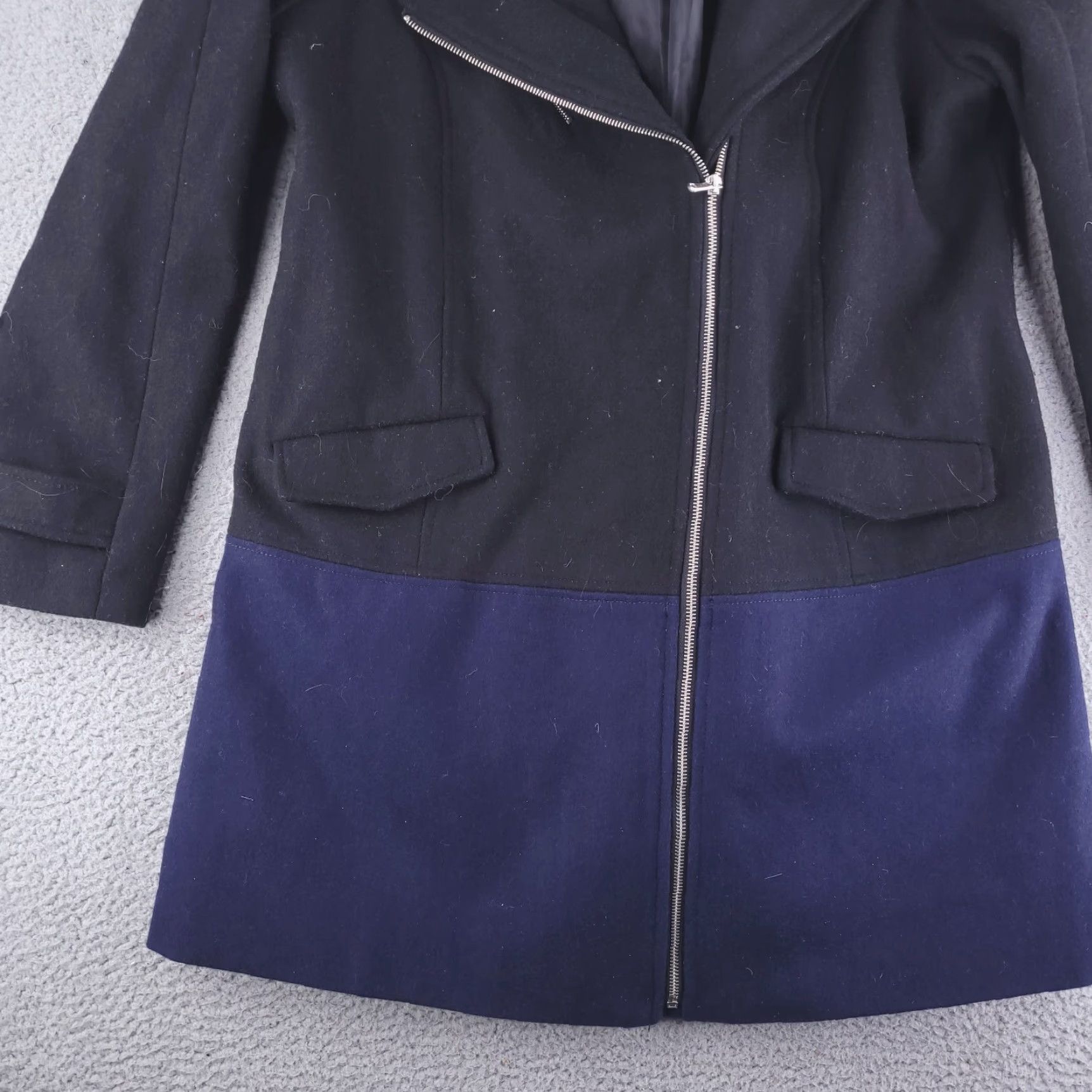 Mossimo **Black Wool Women's Coat XL Overcoat Collar** User: Black Wool Women's Coat XL Overcoat Collar Size XL / US 12-14 / IT 48-50 - 2 Thumbnail