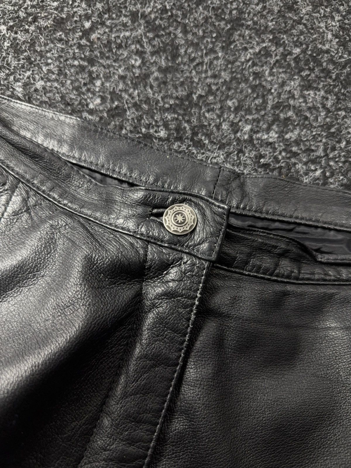 Leather Y2K Vintage Leather Pants Opium Style Alt Biker USA Rare Size US 34 / EU 50 - 10 Thumbnail
