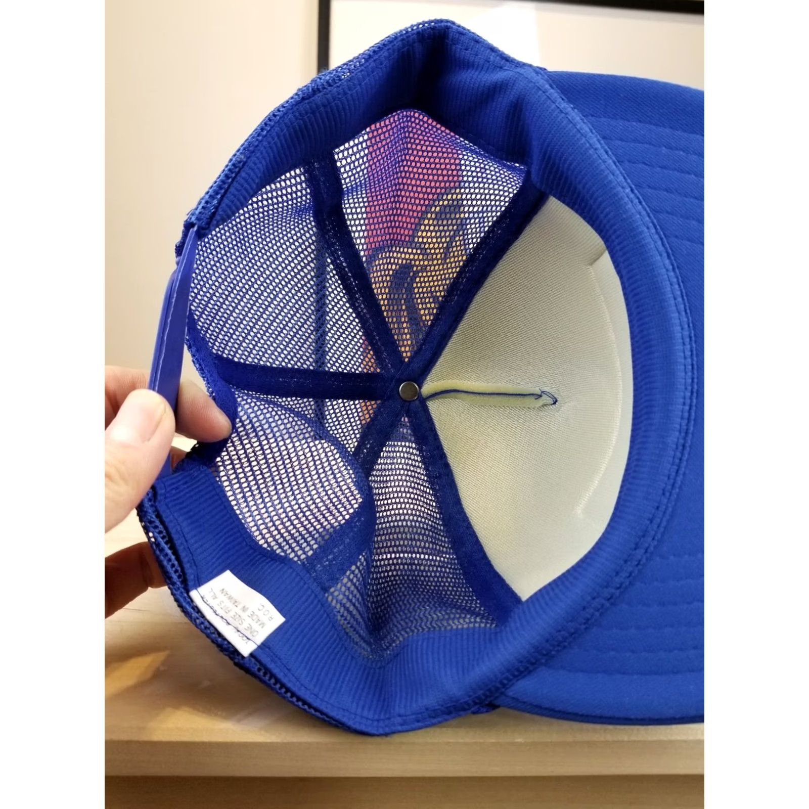 Vintage VINTAGE 90' SANITAIRE BLUE TRUCKER SNAPBACK HAT DEADSTOCK Size ONE SIZE - 4 Thumbnail
