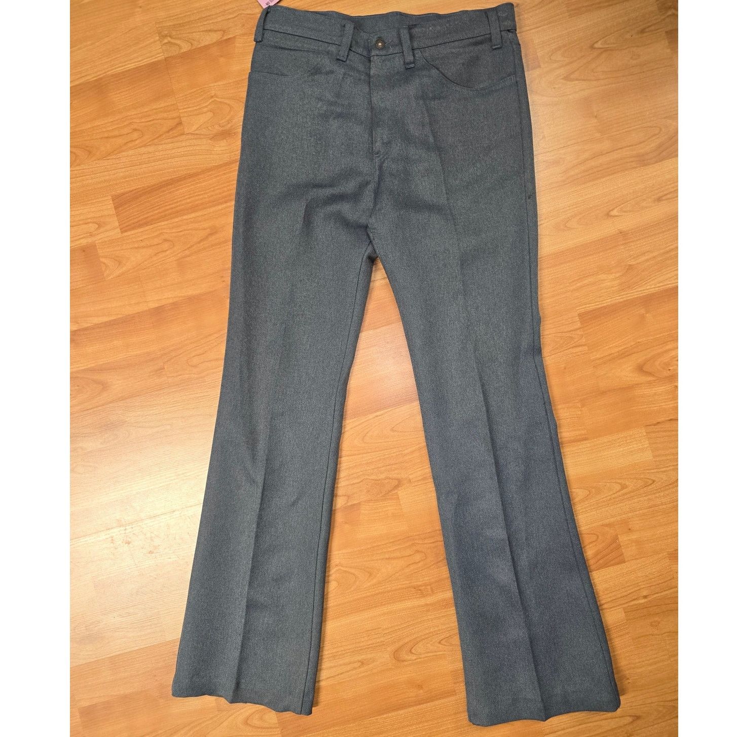 Levi's × Vintage Levi's Pants Bootcut Gray Western Dress Pants Slacks 33x34 Size US 33 - 1 Thumbnail