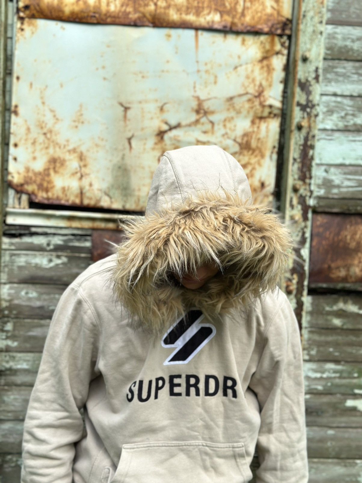 If Six Was Nine × Superdry Vintage Japanese Style Fur Superdry Hoodie Custom By Me Size US M / EU 48-50 / 2 - 7 Thumbnail