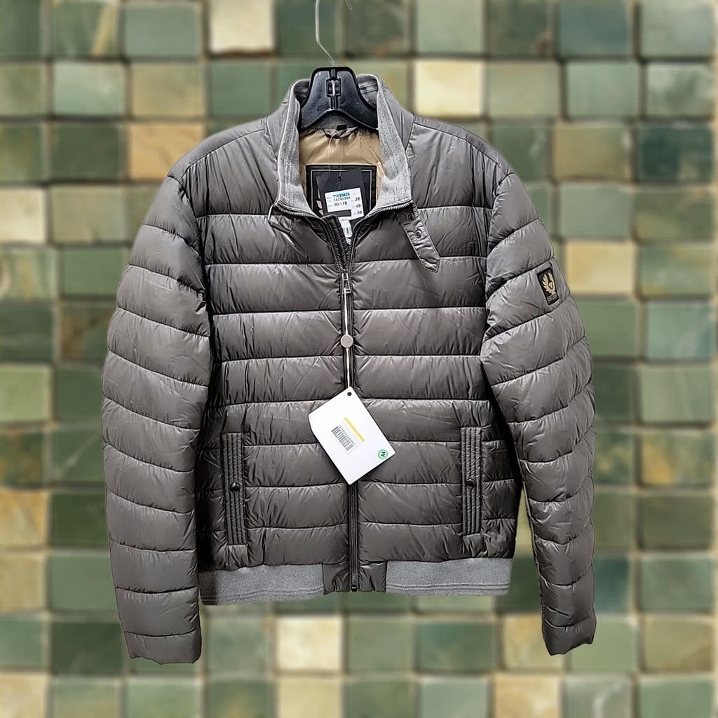 Belstaff VINTAGE? No. Actual: Belstaff Jacket - Belstaff Circuit Down Jacket Mens Size 38 Dusk Grey, Down, Nylon, Puffer, Gray, 38, Mens Size US XXS / EU 40 - 1 Thumbnail