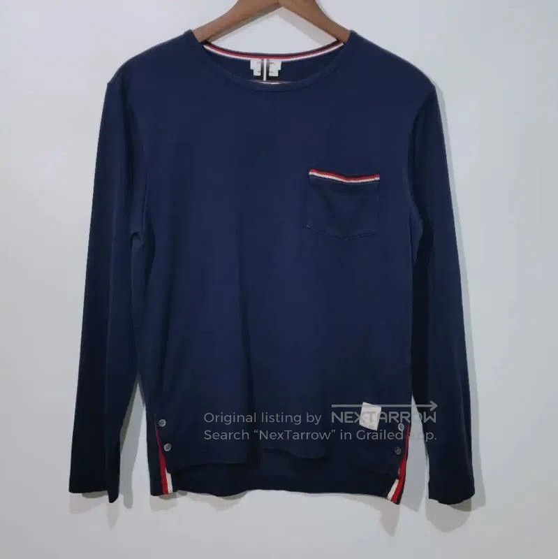 Thom Browne Thom Browne Women's Navy Cotton Sweatshirt . Size M / US 6-8 / IT 42-44 - 1 Thumbnail