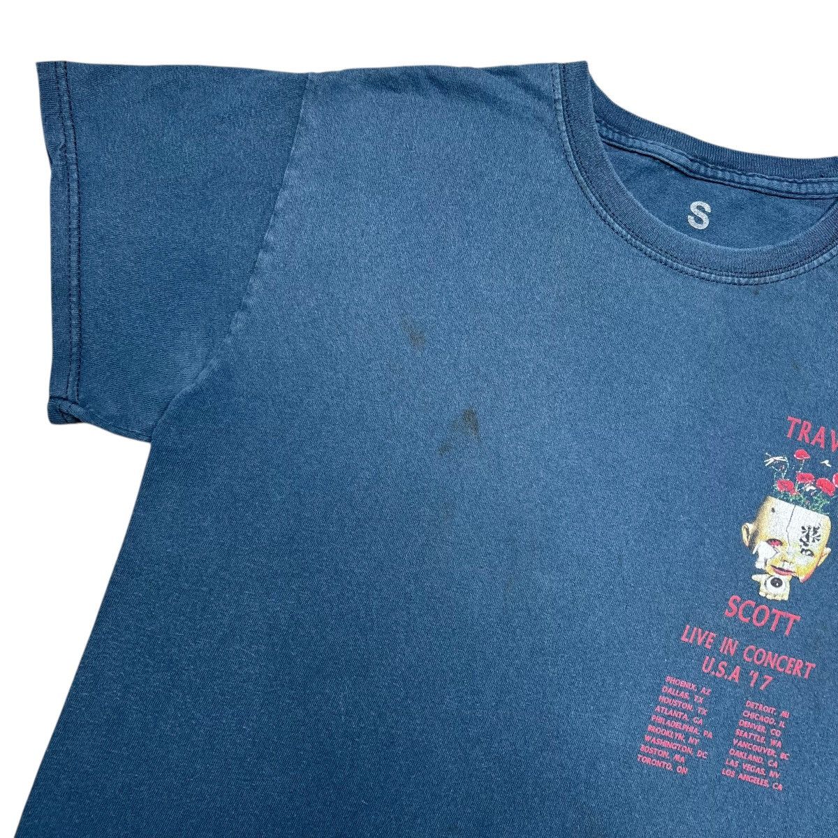 Rap Tees × Travis Scott 2017 Travis Scott Cactus Jack US Tour T-Shirt Size US S / EU 44-46 / 1 - 10 Thumbnail