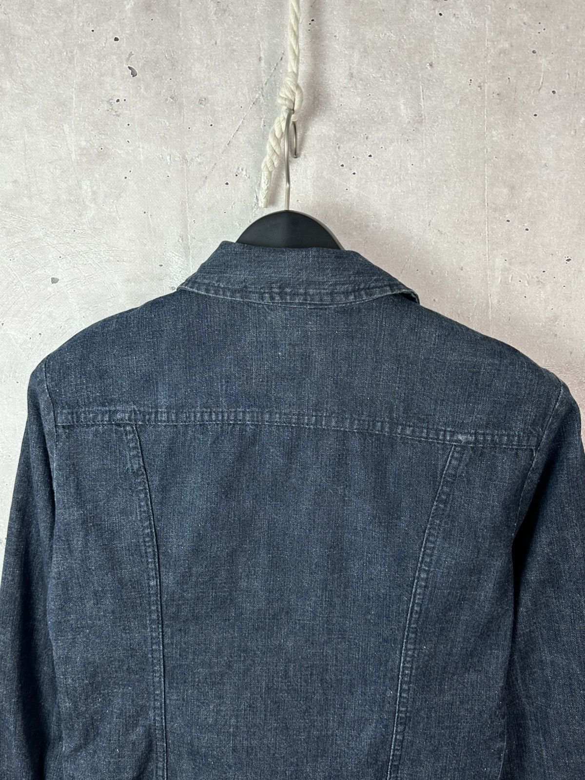Diesel Vintage Diesel Indigo Thermic Blue Zip Cotton Denim Jacket Size L / US 10 / IT 46 - 10 Thumbnail