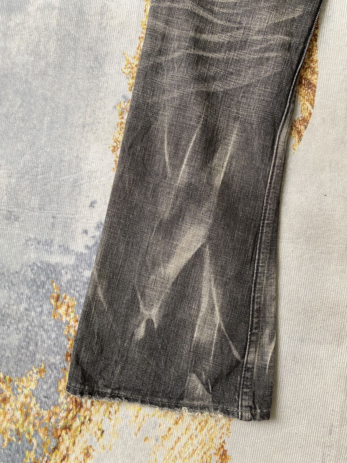 Japanese Brand 2000s The Murder License Claw Marks Flare Denim Size US 31 - 14 Thumbnail