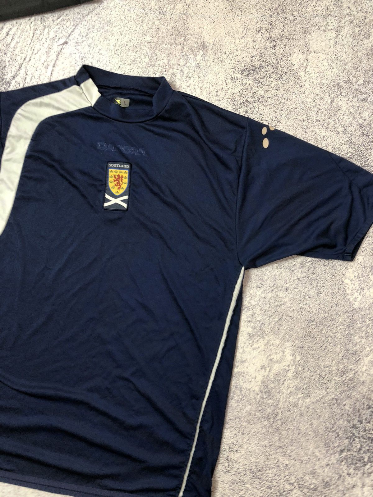 Diadora Vintage soccer jersey Diadora Scotland 🏴󠁧󠁢󠁳󠁣󠁴󠁿 size L retro jersey Size US L / EU 52-54 / 3 - 2 Thumbnail