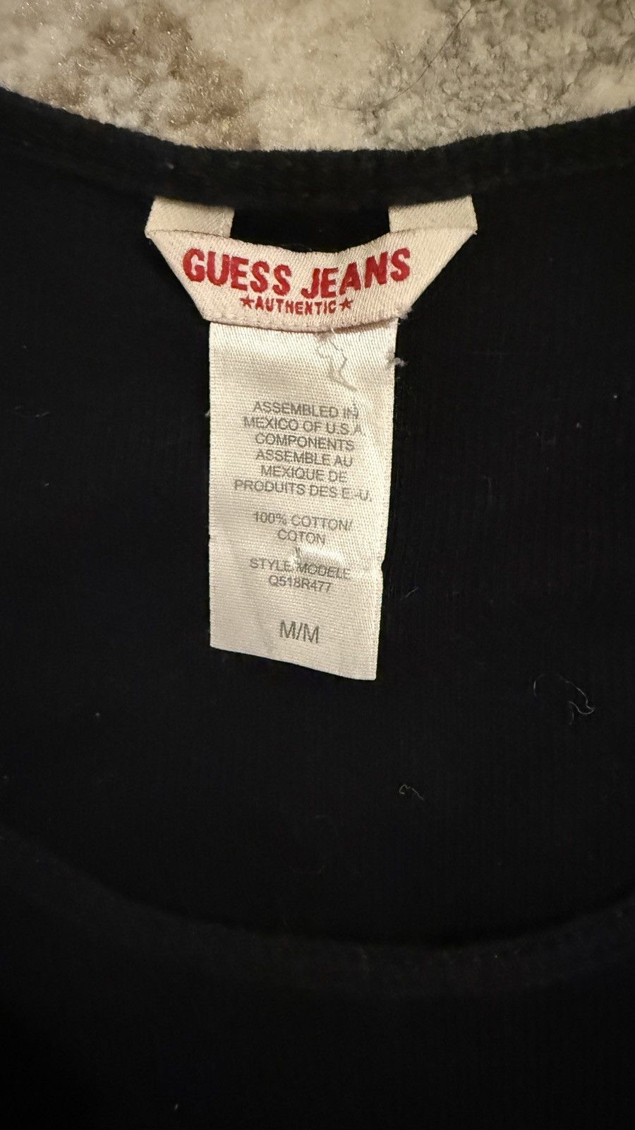 Guess Guess Black Tank Too w/ Rhinestones Size M / US 6-8 / IT 42-44 - 3 Thumbnail