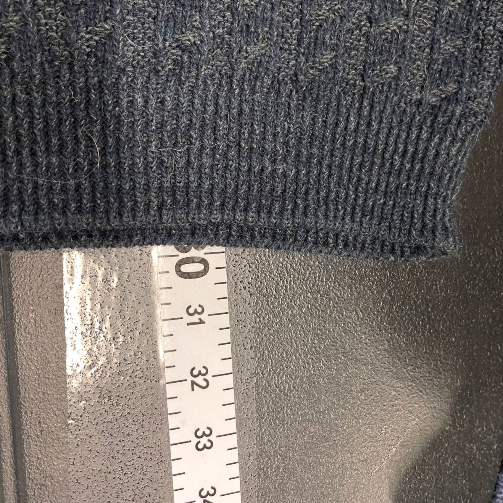 River Island VTG River Island Textured Knit Sweater Men Lg Tall Blue Gray Acrylic Crew Neck Size US L / EU 52-54 / 3 - 8 Thumbnail