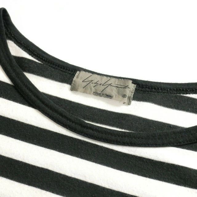 Yohji Yamamoto YOHJI YAMAMOTO POUR HOMME 17AW T-shirt Border cut and sew Size US L / EU 52-54 / 3 - 6 Thumbnail