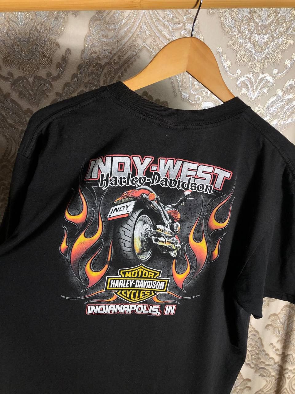 Harley Davidson VINTAGE HARLEY DAVIDSON MOTORCYCLE RETRO CASUAL BIKE Y2K 90s Size US XL / EU 56 / 4 - 8 Thumbnail