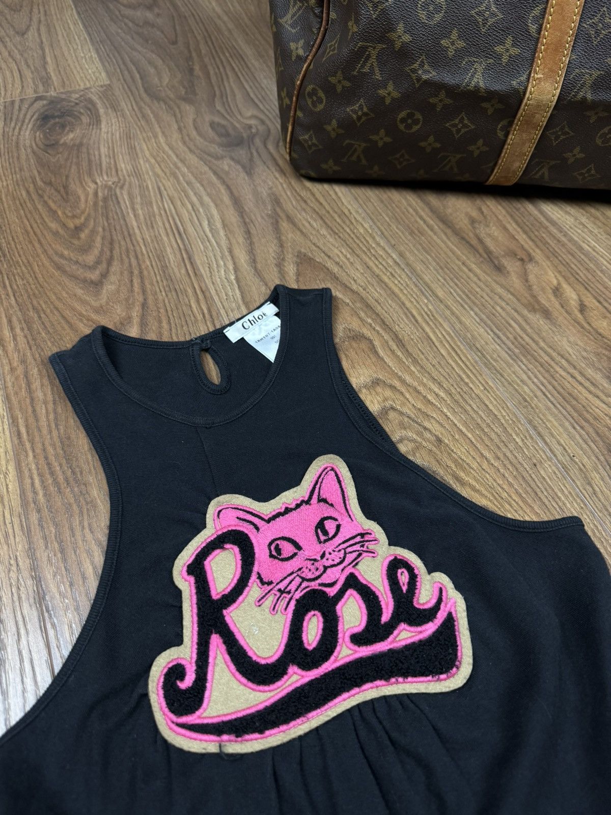 Chloe RARE Chloe 2001s tank top Rose Cat original luxury item Size S / US 4 / IT 40 - 2 Thumbnail