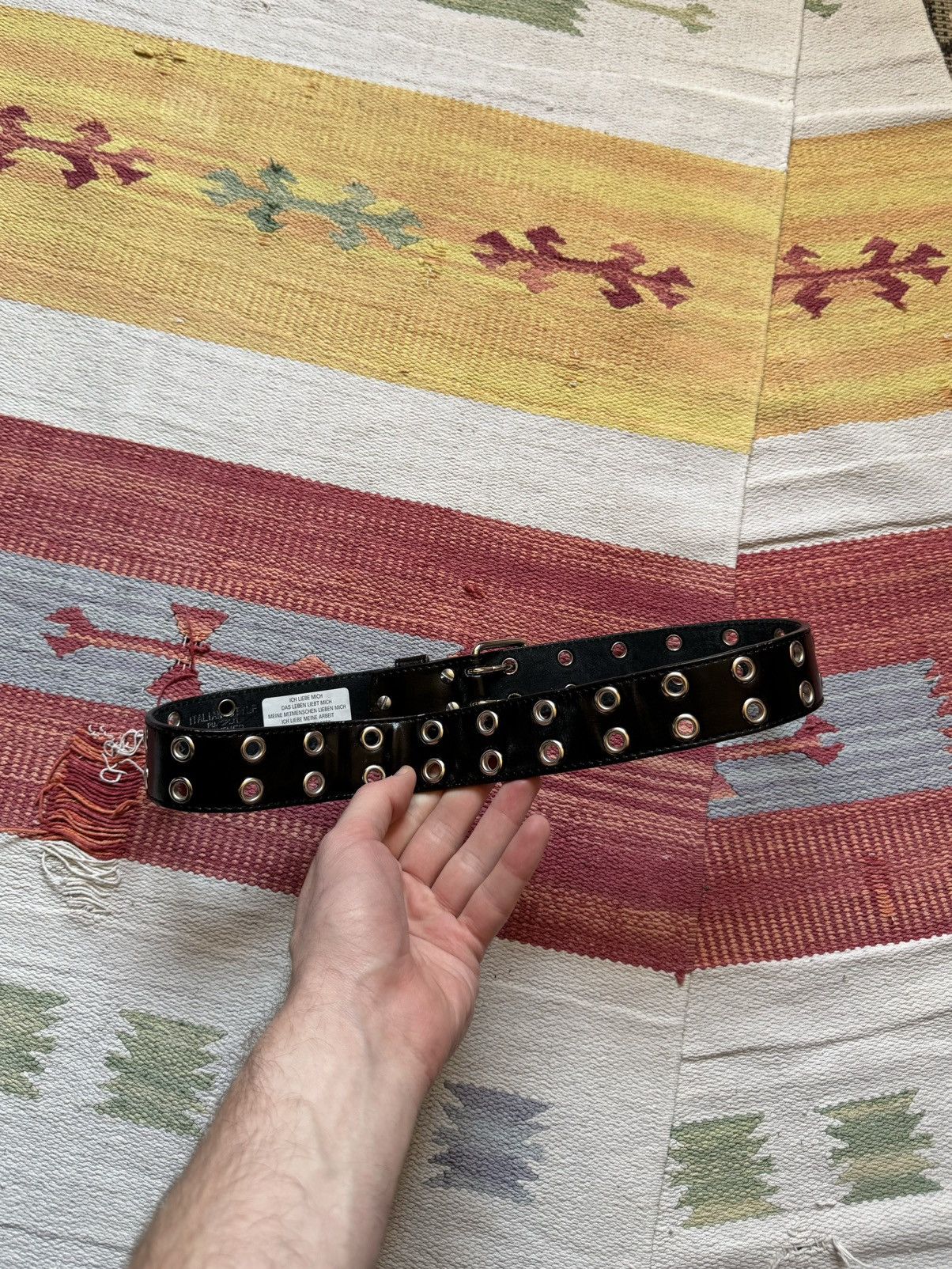 Genuine Leather Vintage 00’s Genuine Leather y2k Japanese Belt Size ONE SIZE - 3 Thumbnail