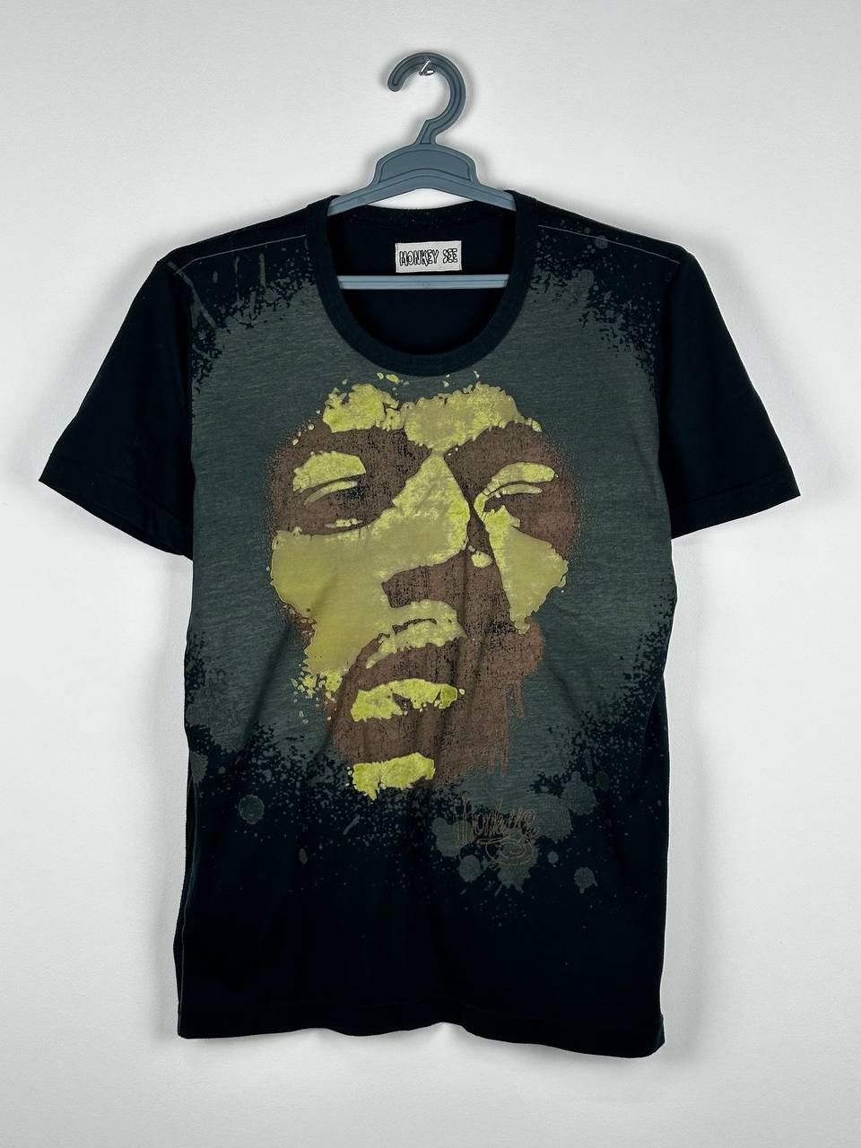 Band Tees × Jimi Hendrix × Vintage Vintage Y2K Jimi Hendrix Grunge Legend AOP T Shirt Size US M / EU 48-50 / 2 - 1 Thumbnail