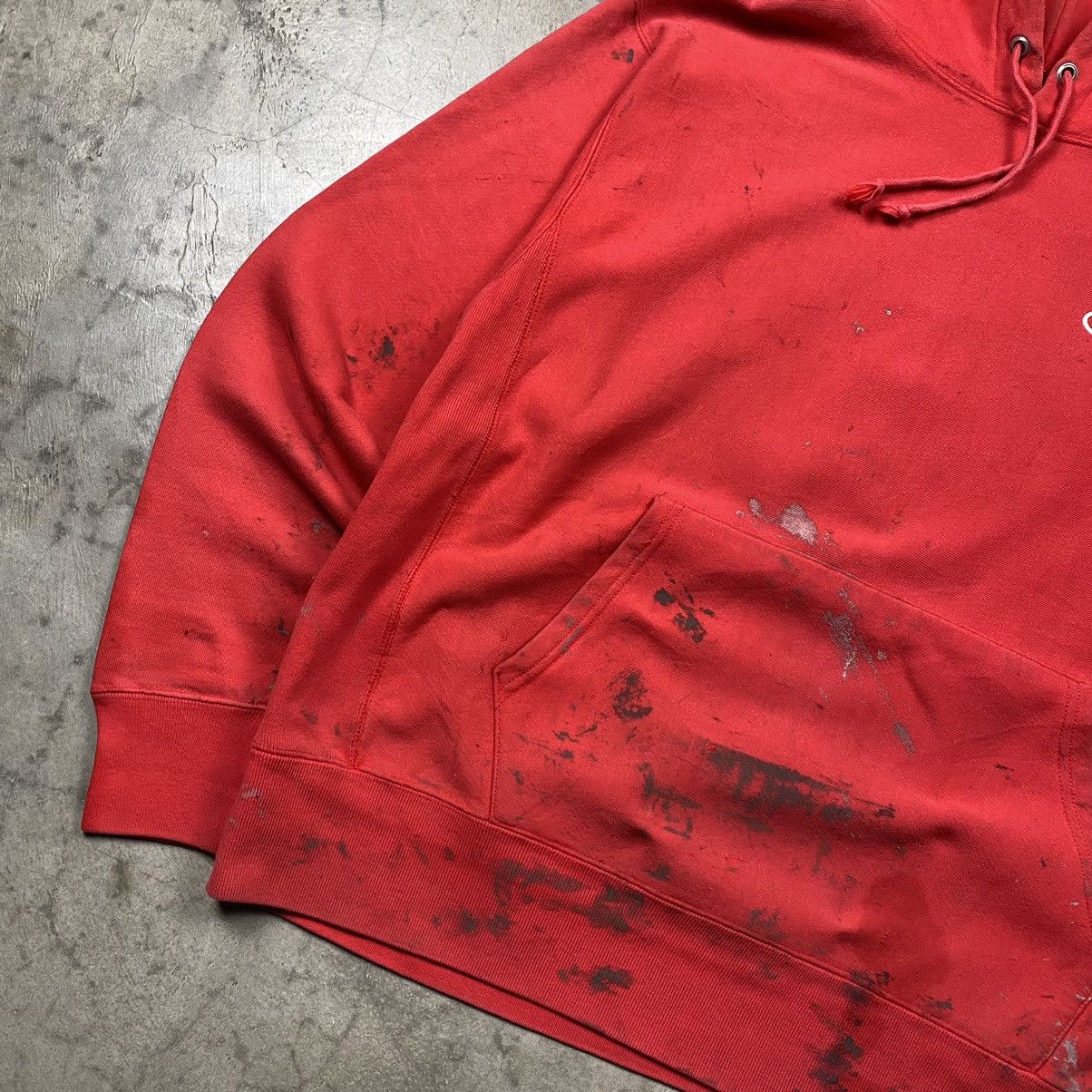Champion × Vintage y2k Distressed Painted Reverse Weave Pullover Size US L / EU 52-54 / 3 - 3 Thumbnail